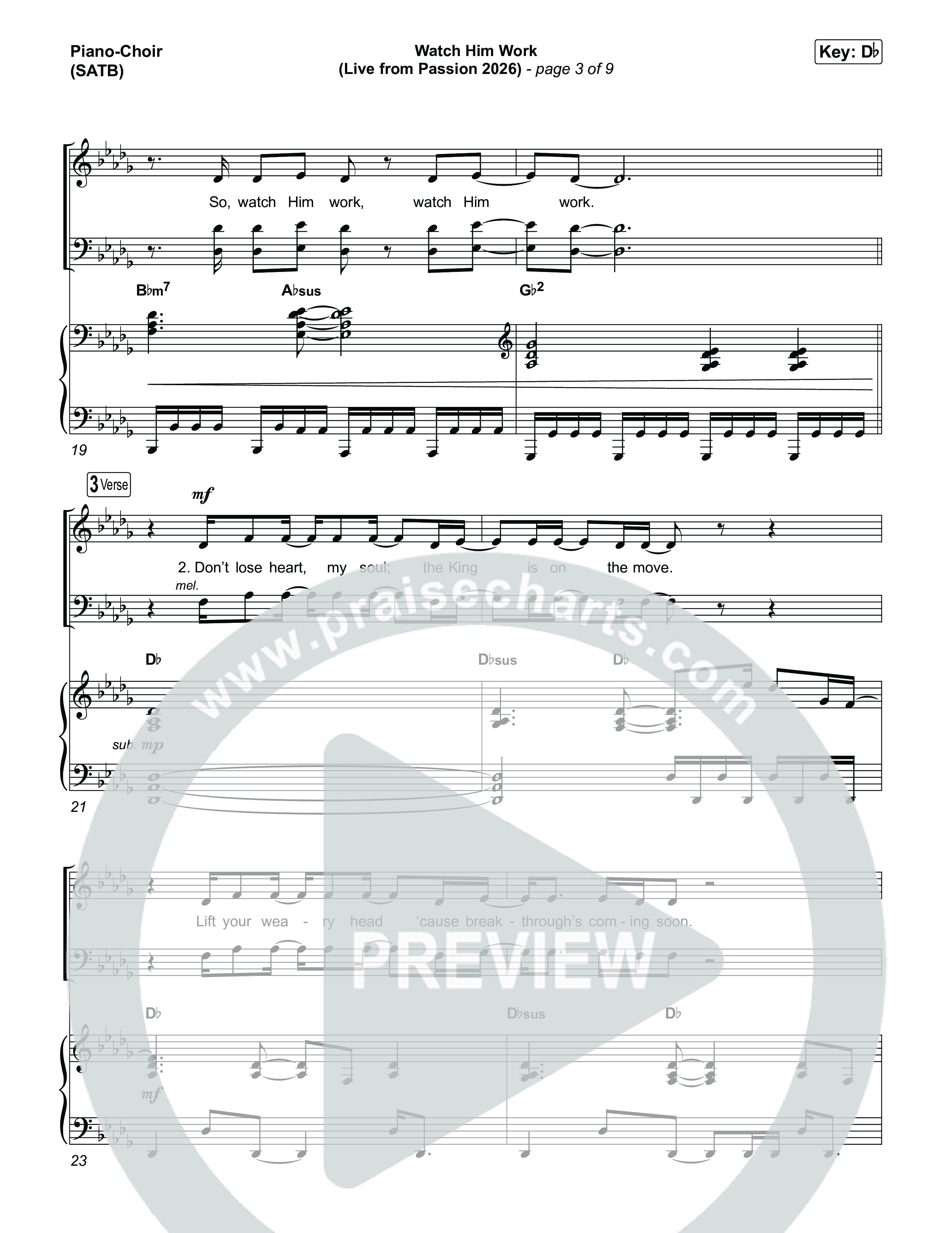 Watch Him Work (Live From Passion 2026) Piano/Vocal Pack (Passion / Landon Wolfe)