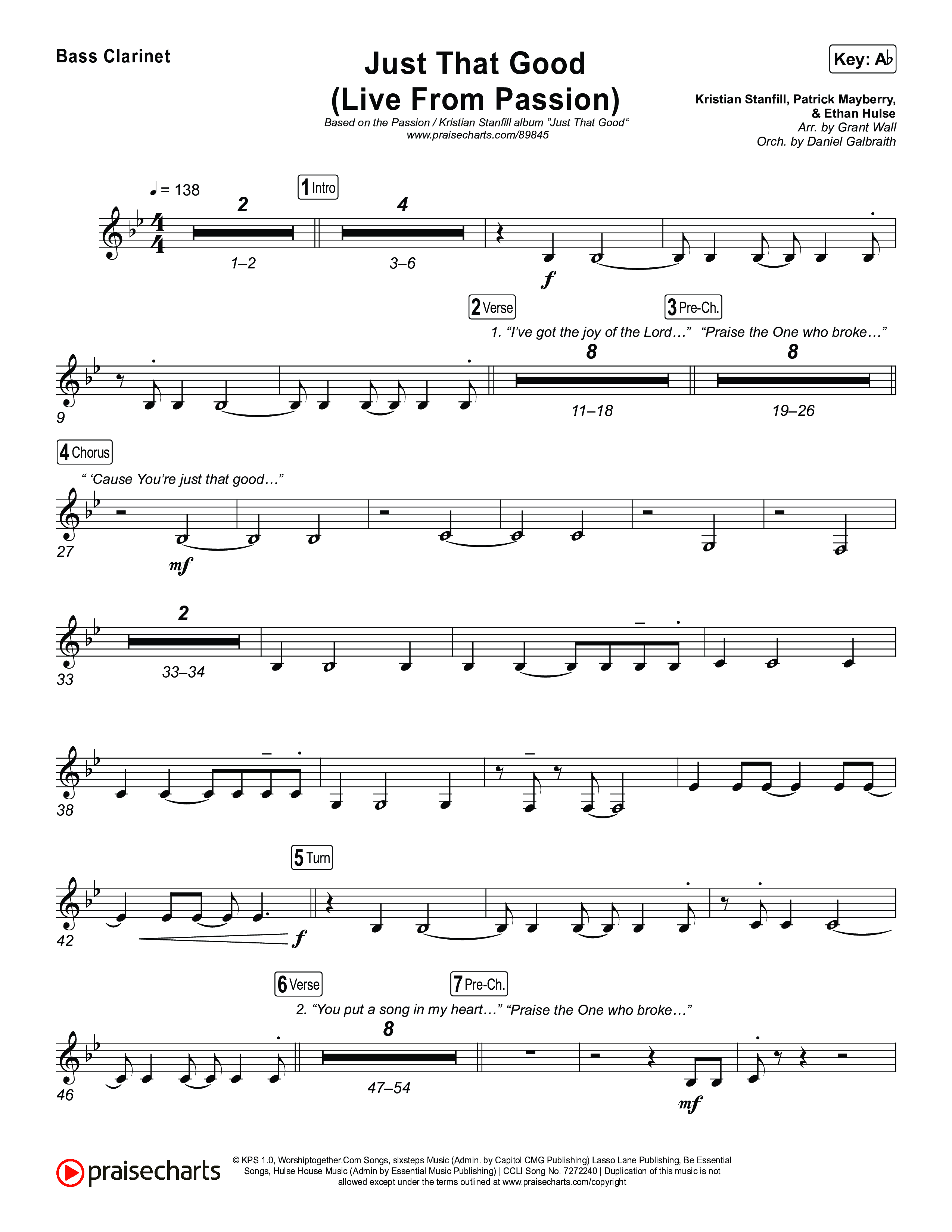 Just That Good (Live From Passion 2026) Bass Clarinet (Passion / Kristian Stanfill)