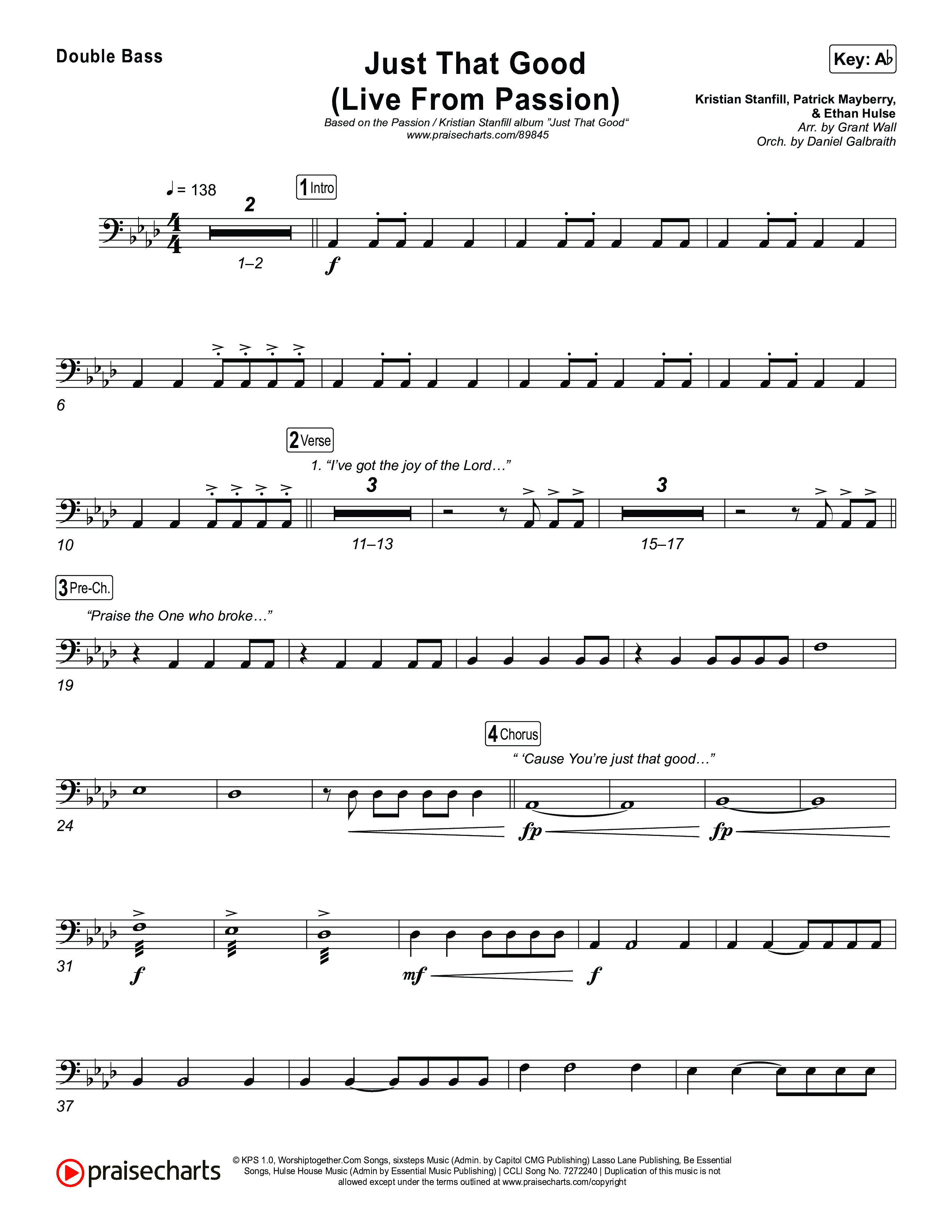 Just That Good (Live From Passion 2026) String Bass (Passion / Kristian Stanfill)