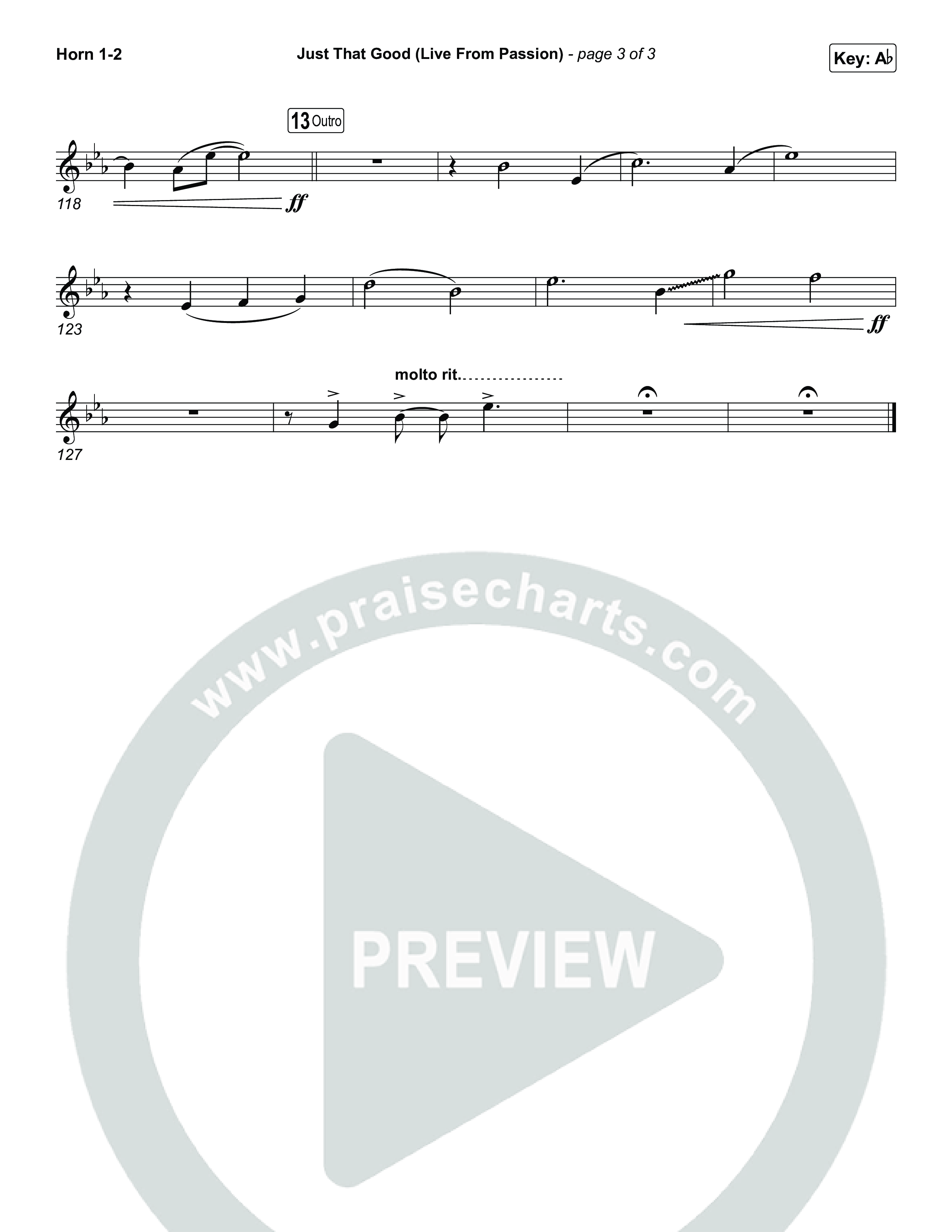 Just That Good (Live From Passion 2026) Brass Pack (Passion / Kristian Stanfill)
