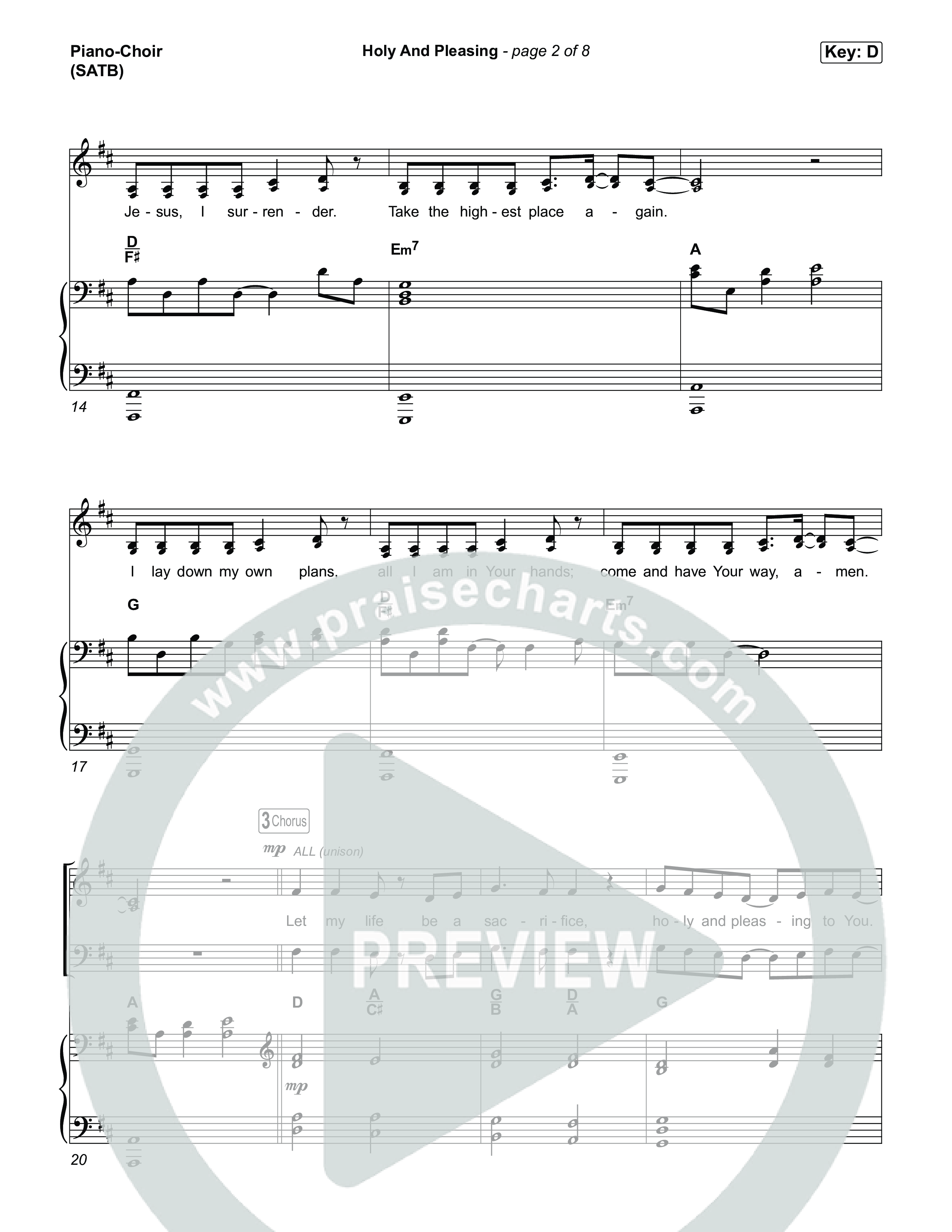 Holy And Pleasing (Live From Passion 2026) Piano/Vocal Pack (Passion / Melodie Malone)