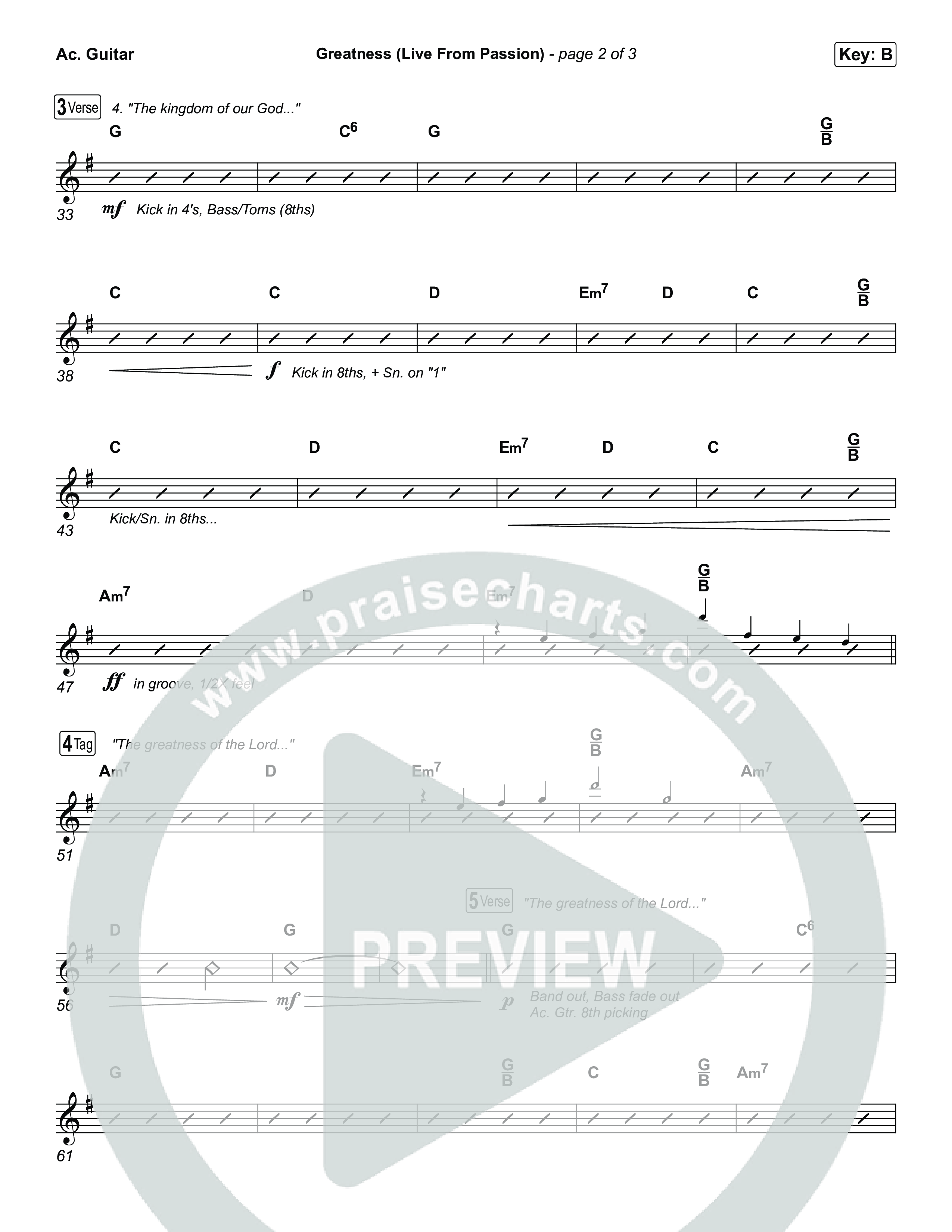 Greatness (Live From Passion 2026) Acoustic Guitar (Passion / Brooke Ligertwood)