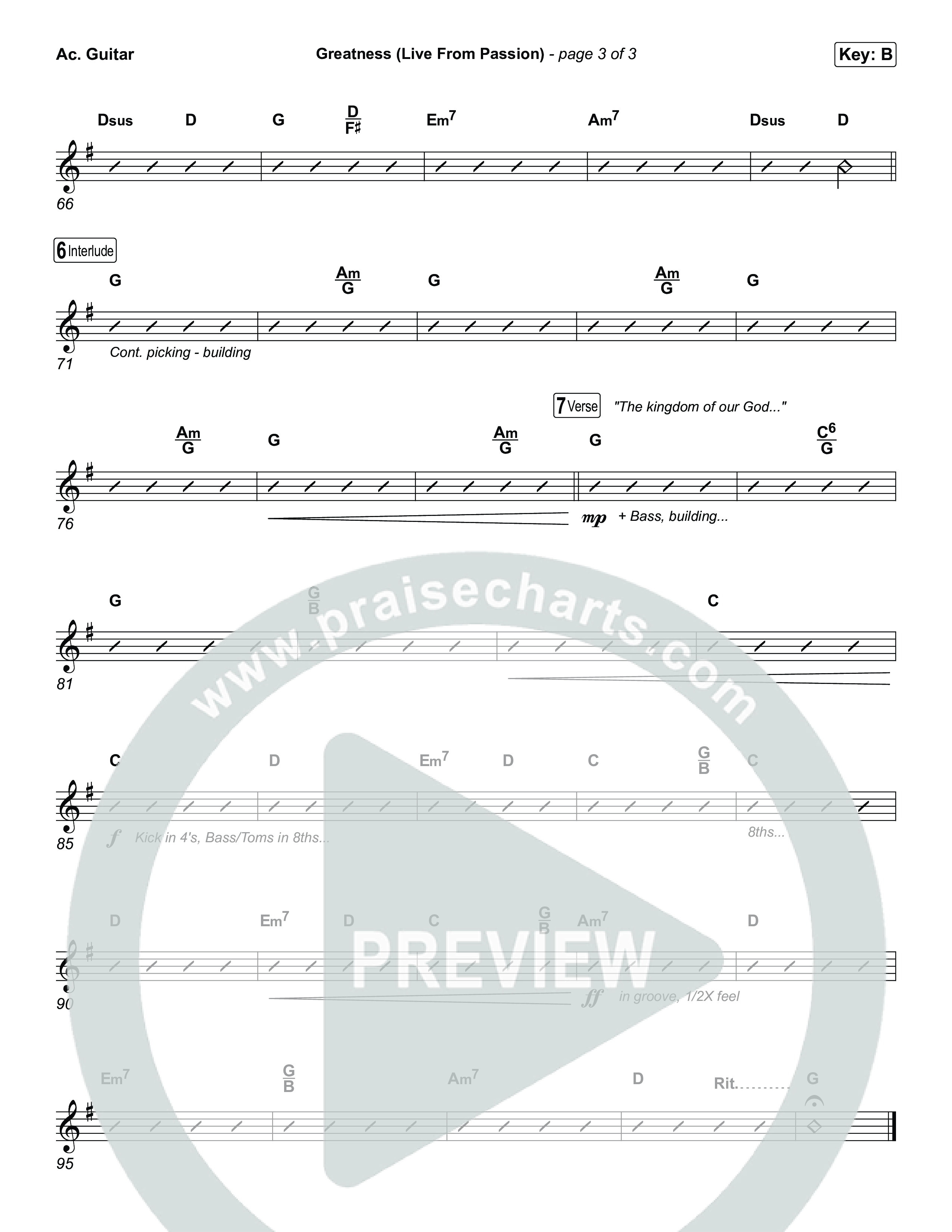 Greatness (Live From Passion 2026) Acoustic Guitar (Passion / Brooke Ligertwood)