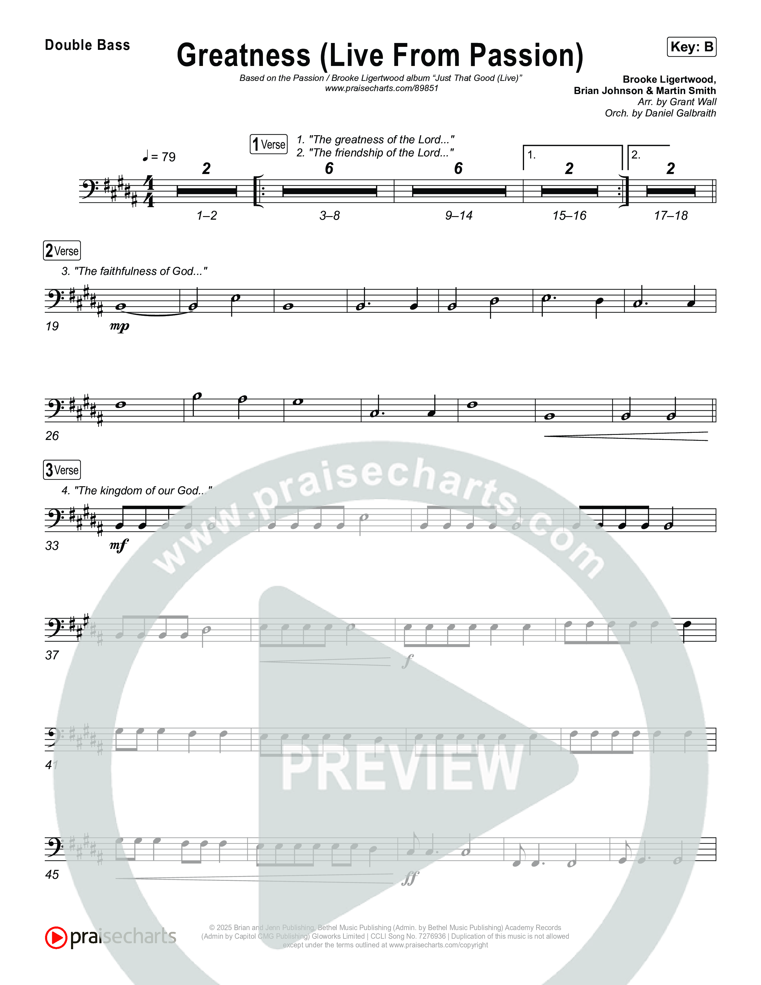 Greatness (Live From Passion 2026) String Bass (Passion / Brooke Ligertwood)