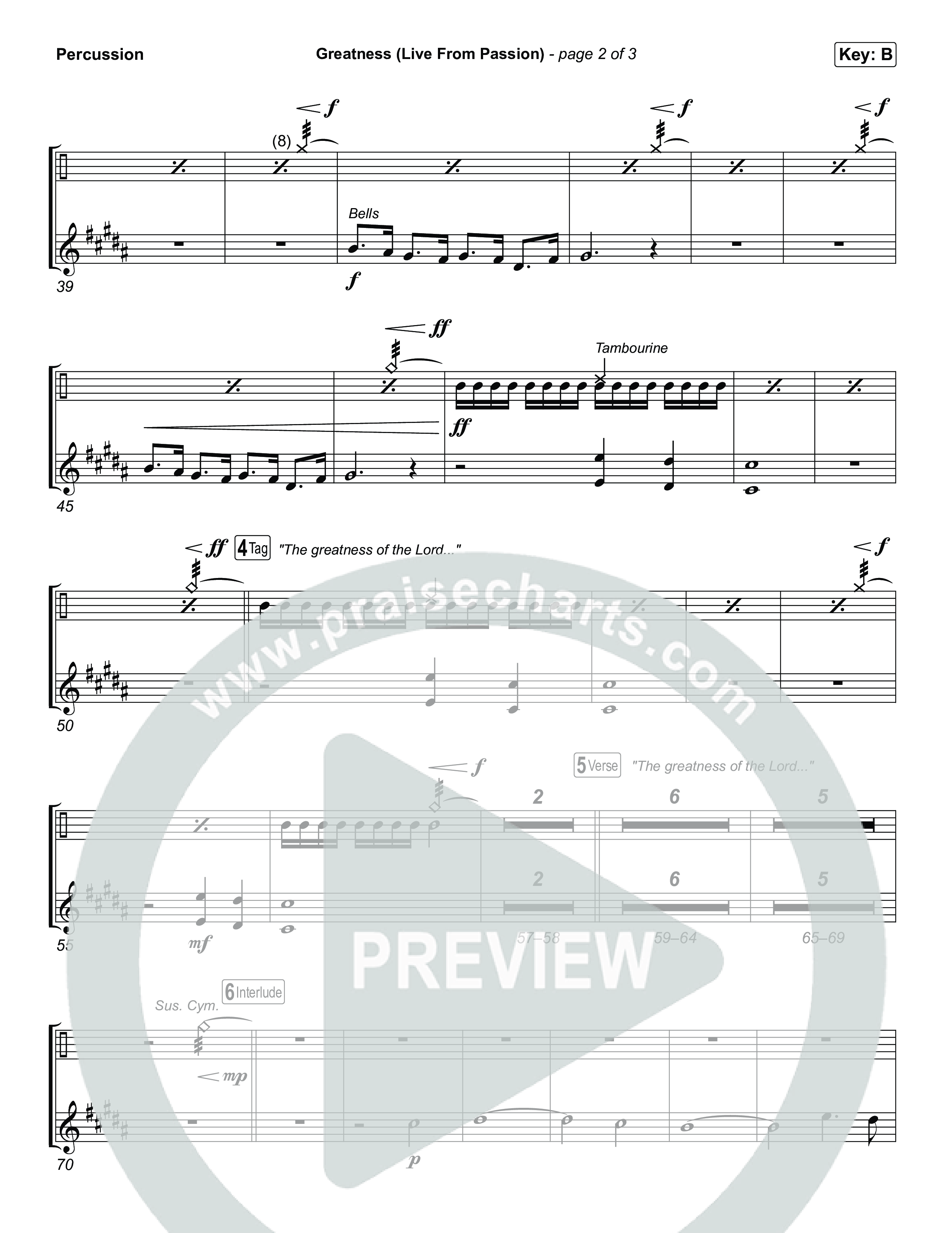 Greatness (Live From Passion 2026) Percussion (Passion / Brooke Ligertwood)