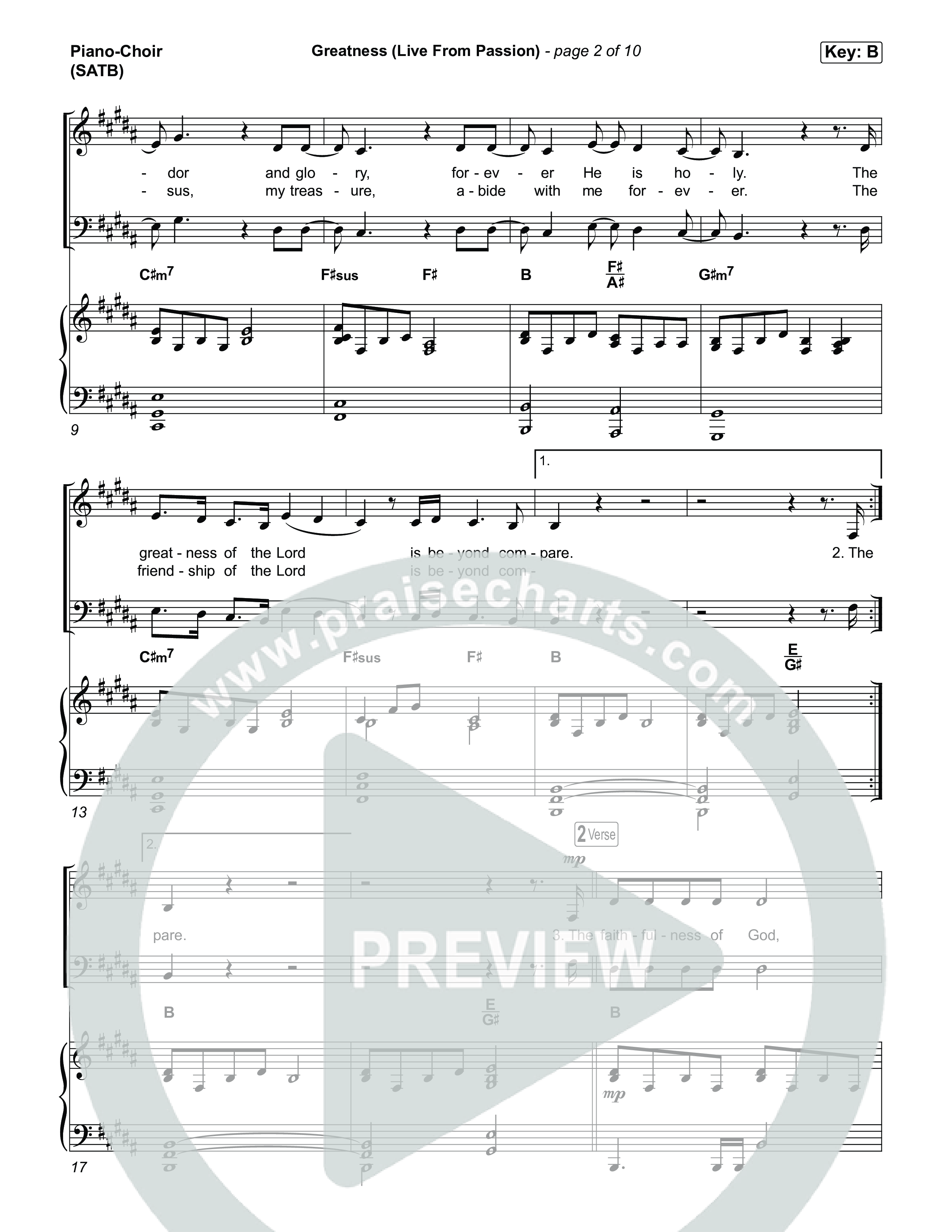 Greatness (Live From Passion 2026) Piano/Vocal Pack (Passion / Brooke Ligertwood)