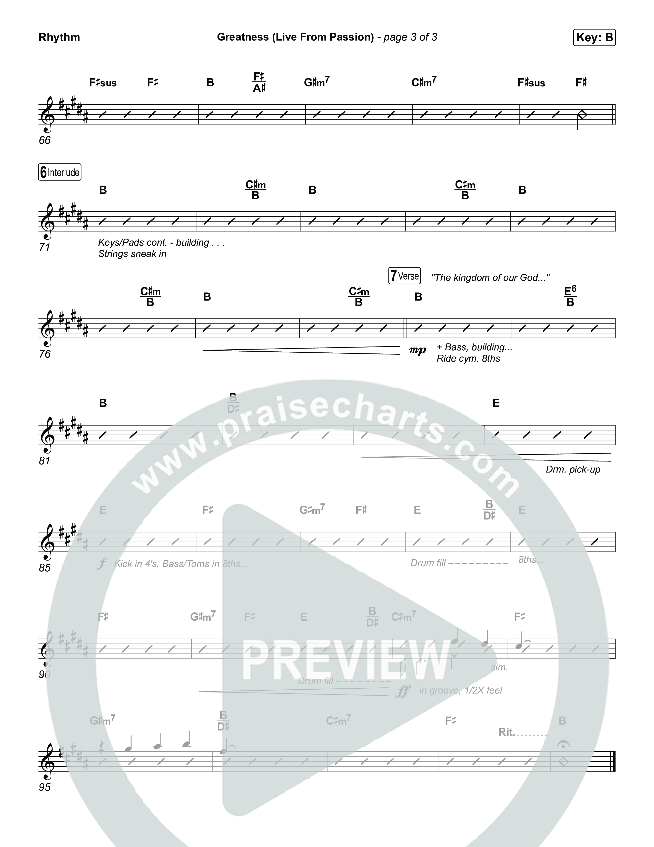 Greatness (Live From Passion 2026) Rhythm Pack (Passion / Brooke Ligertwood)