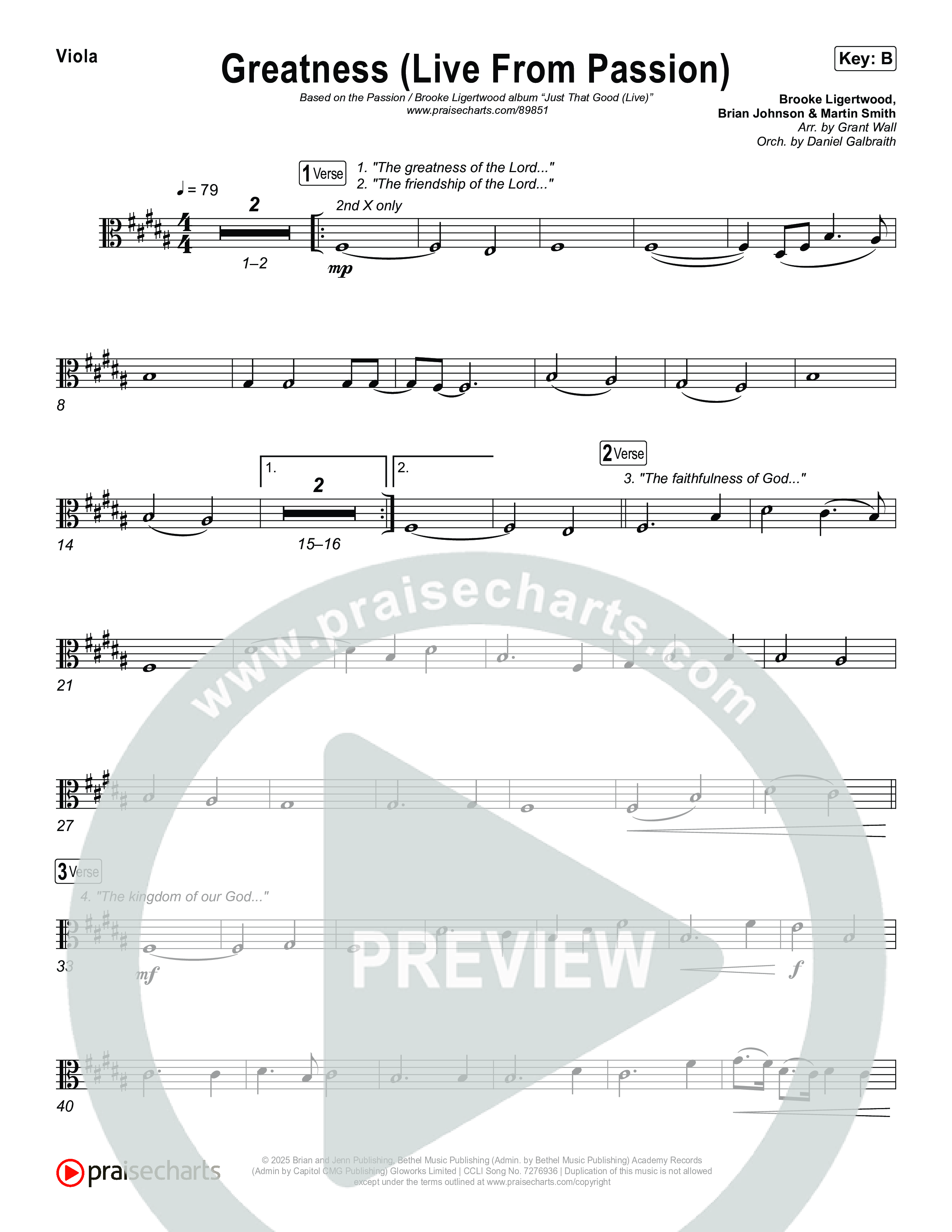 Greatness (Live From Passion 2026) Viola (Passion / Brooke Ligertwood)