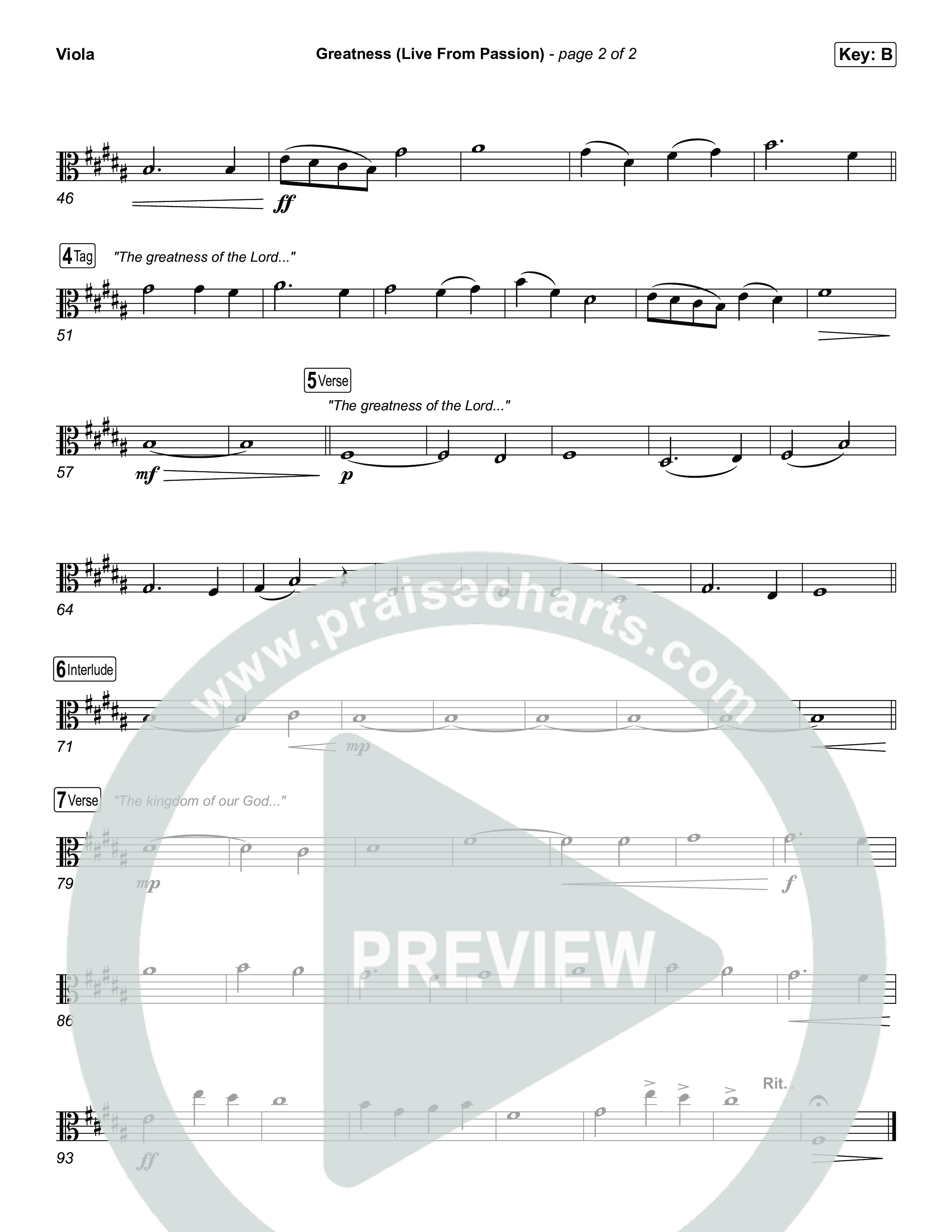 Greatness (Live From Passion 2026) Viola (Passion / Brooke Ligertwood)