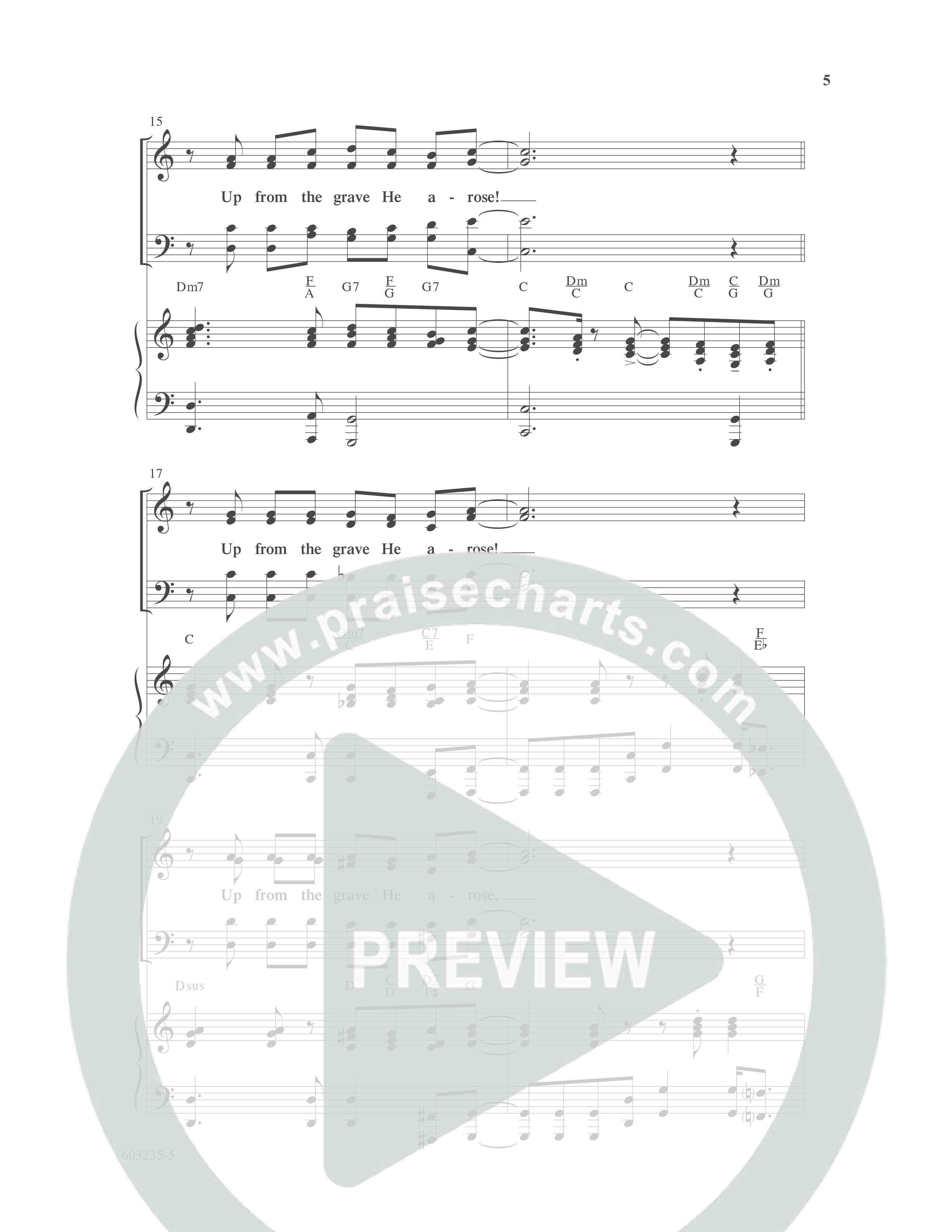 Up From The Grave He Arose (Choral Anthem SATB) Anthem (SATB/Piano) (Word Music Choral / Arr. Marty Parks)