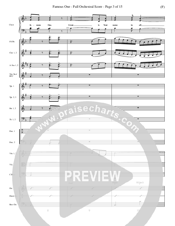 Famous One Orchestration (Chris Tomlin)
