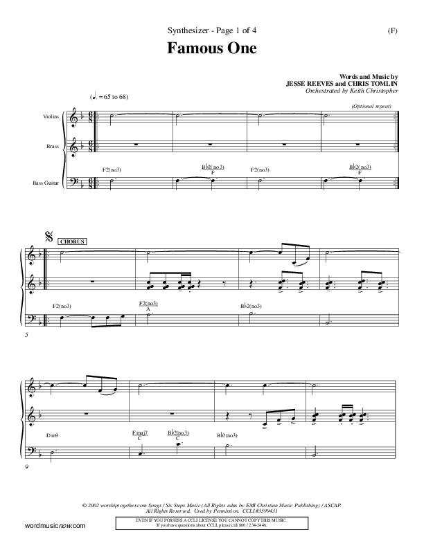 Famous One Synth (Chris Tomlin)