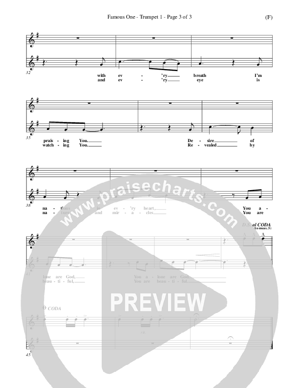 Famous One Trumpet 1 (Chris Tomlin)