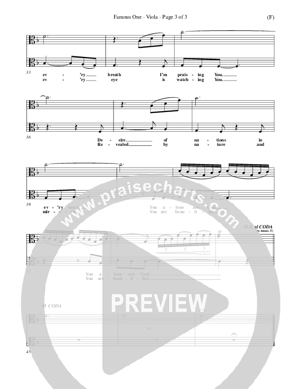 Famous One Viola (Chris Tomlin)