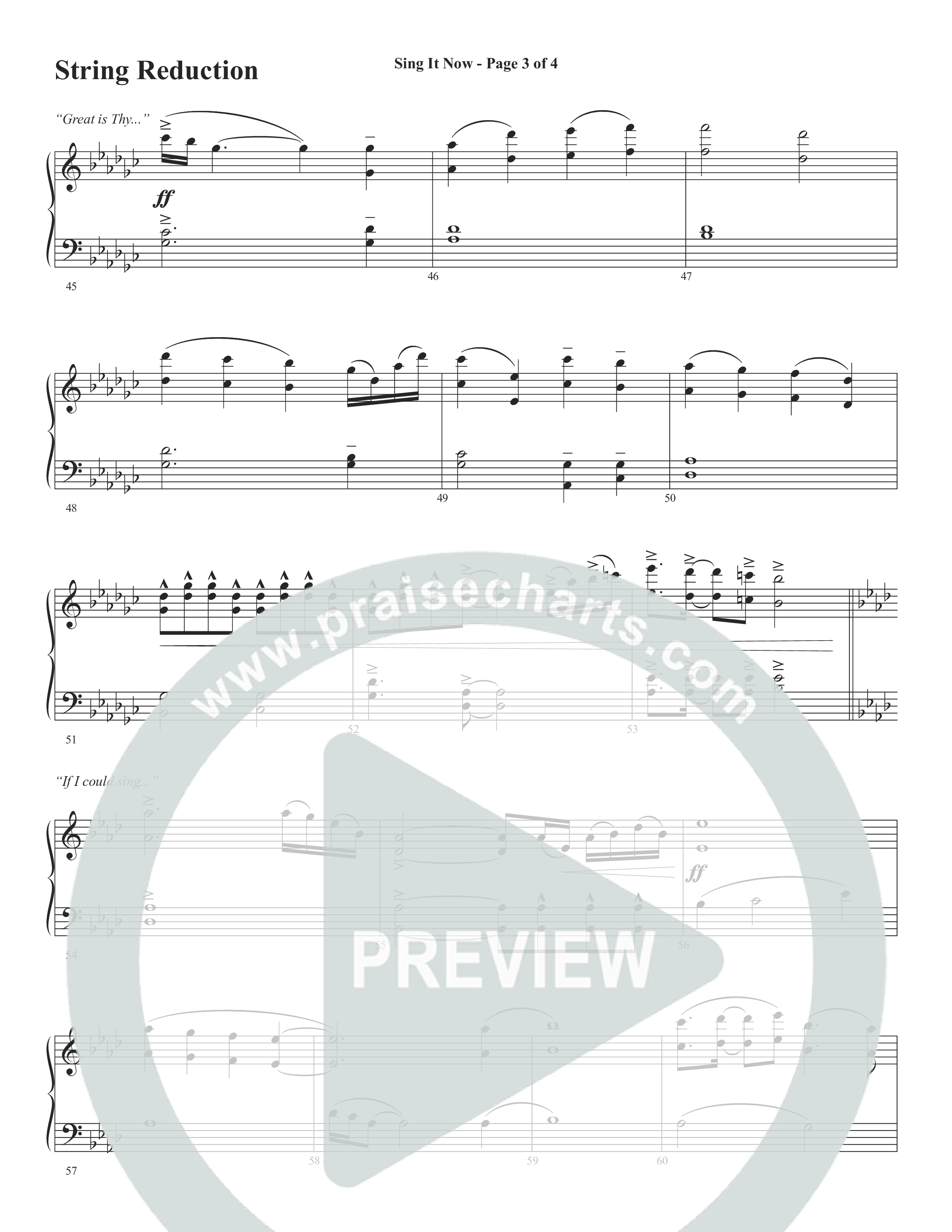 Sing It Now (Choral Anthem SATB) String Reduction (Word Music Choral / Orch. Cliff Duren)