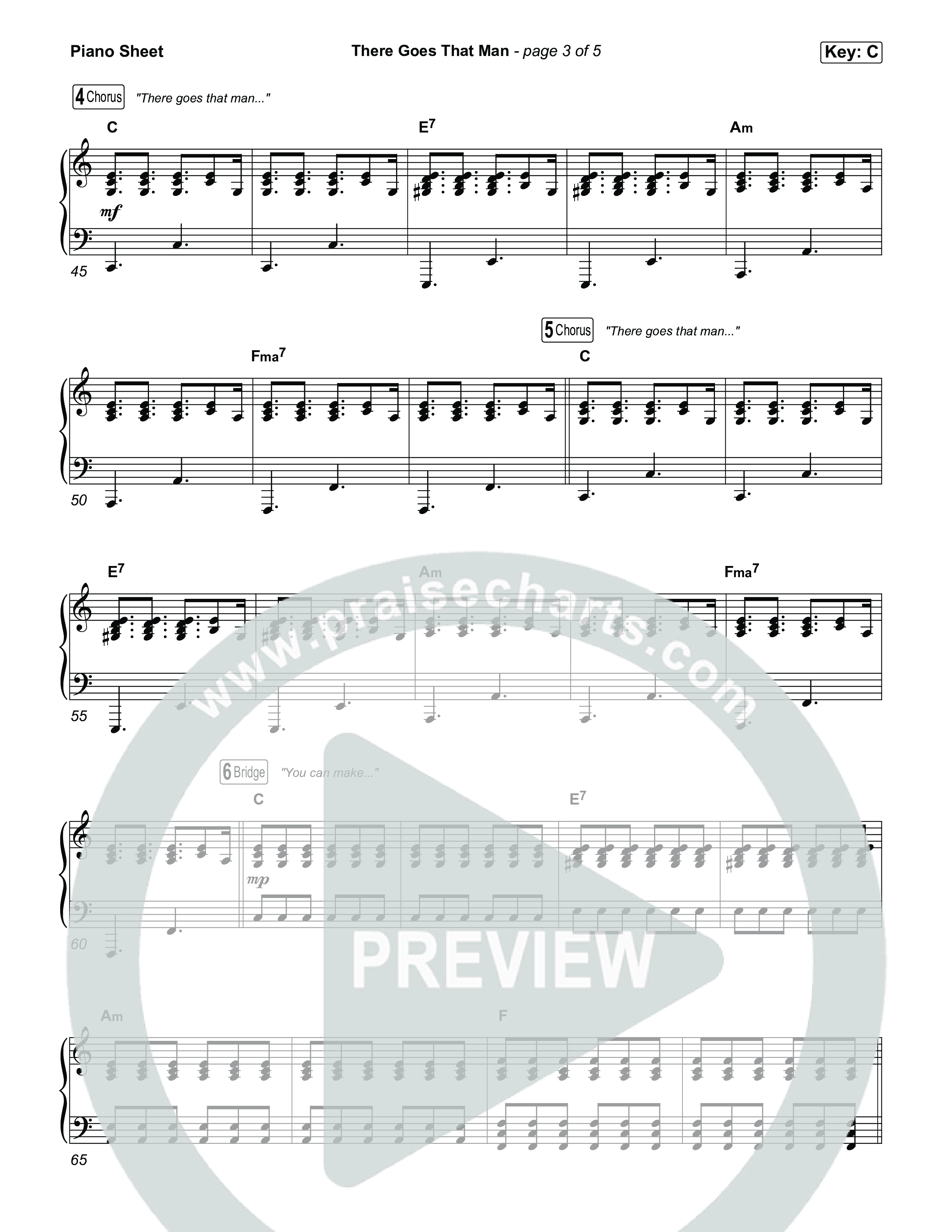 There Goes That Man Piano Sheet (Abbie Gamboa)