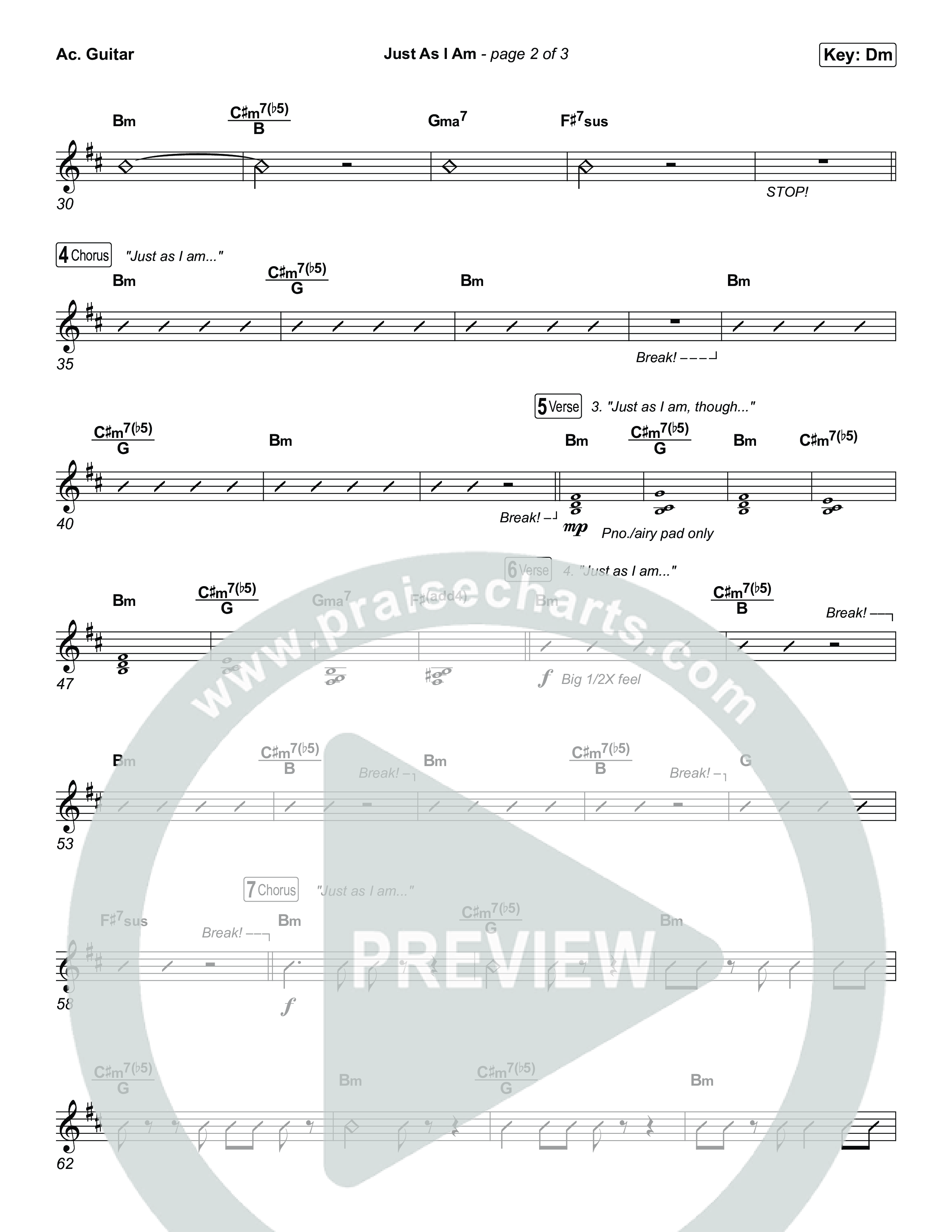 Just As I Am Acoustic Guitar (Tommee Profitt / Jon Reddick)