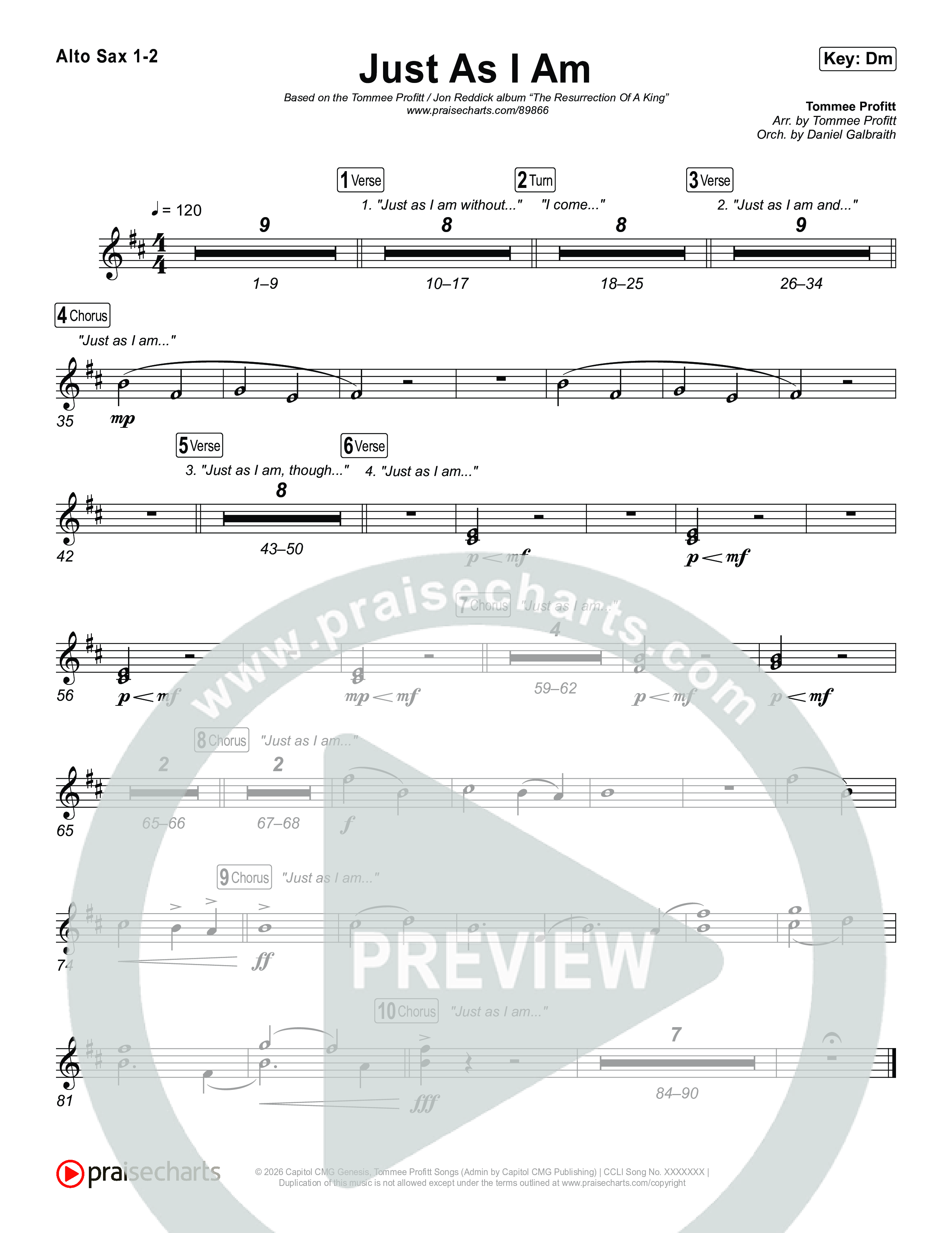 Just As I Am Sax Pack (Tommee Profitt / Jon Reddick)