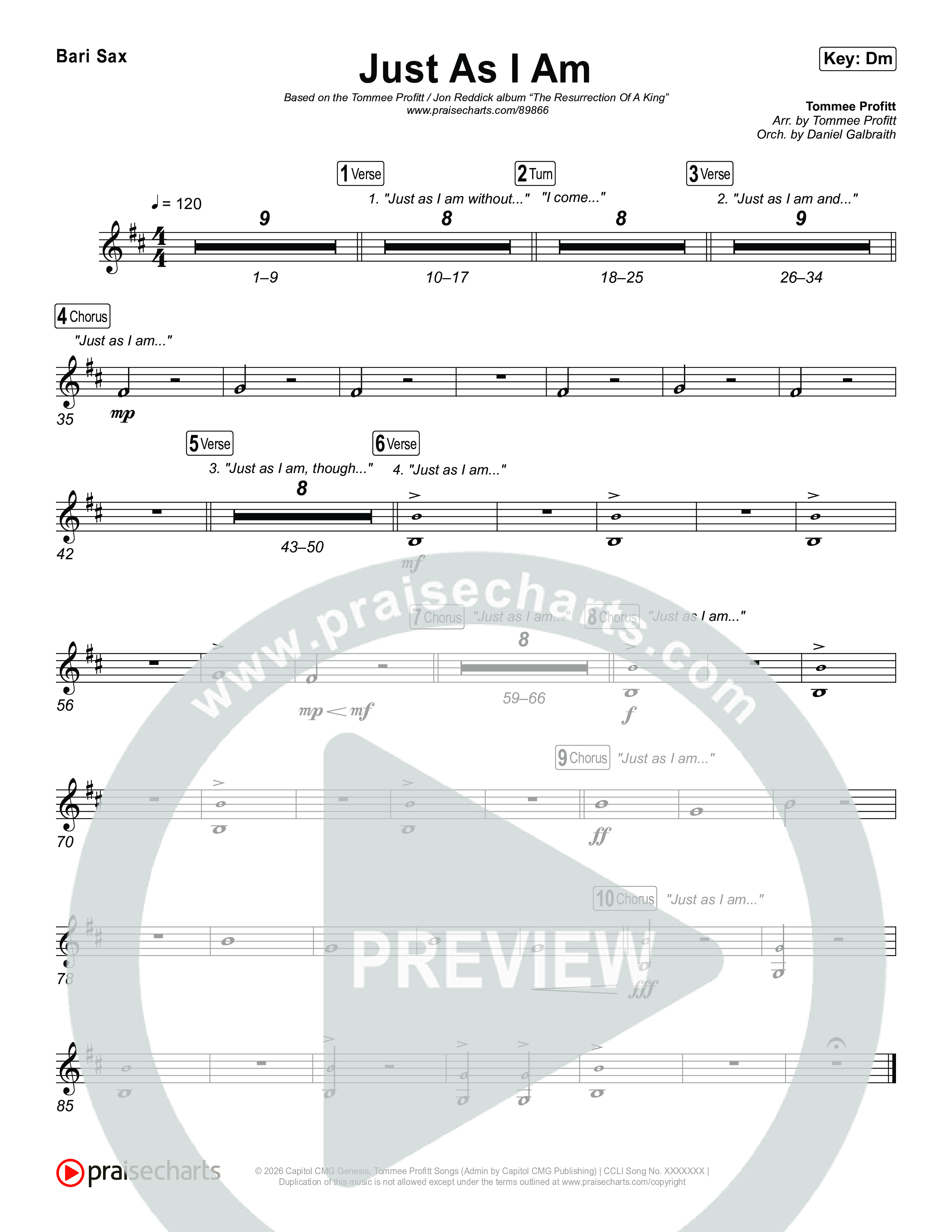 Just As I Am Sax Pack (Tommee Profitt / Jon Reddick)