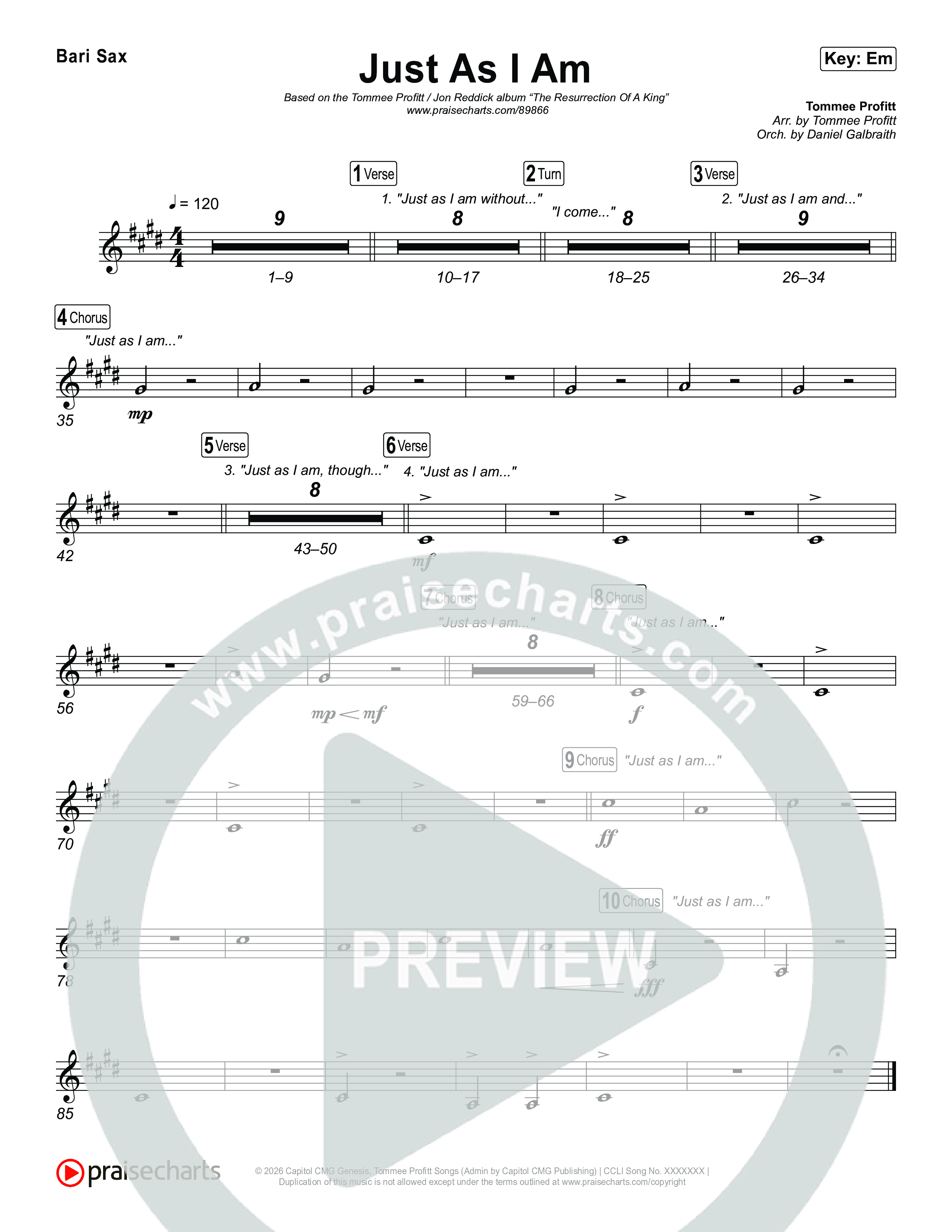 Just As I Am Sax Pack (Tommee Profitt / Jon Reddick)