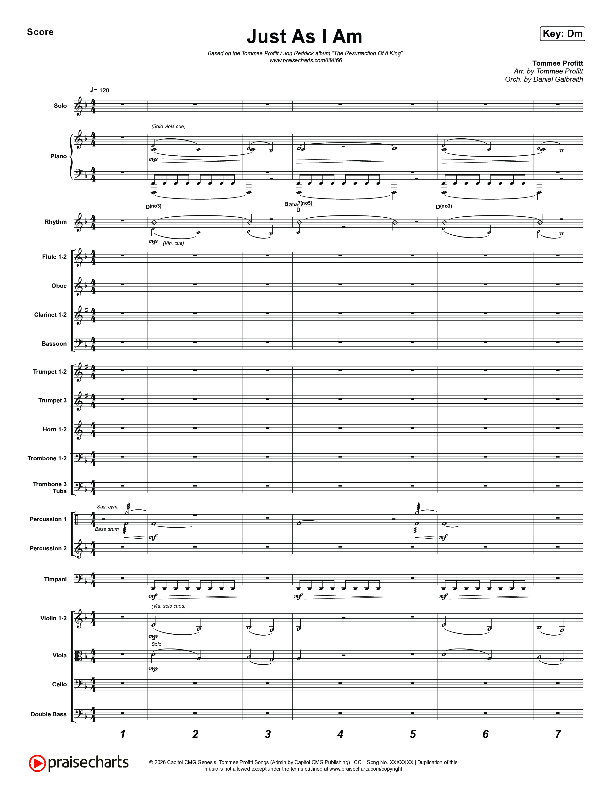 Just As I Am Orchestration (Tommee Profitt / Jon Reddick)