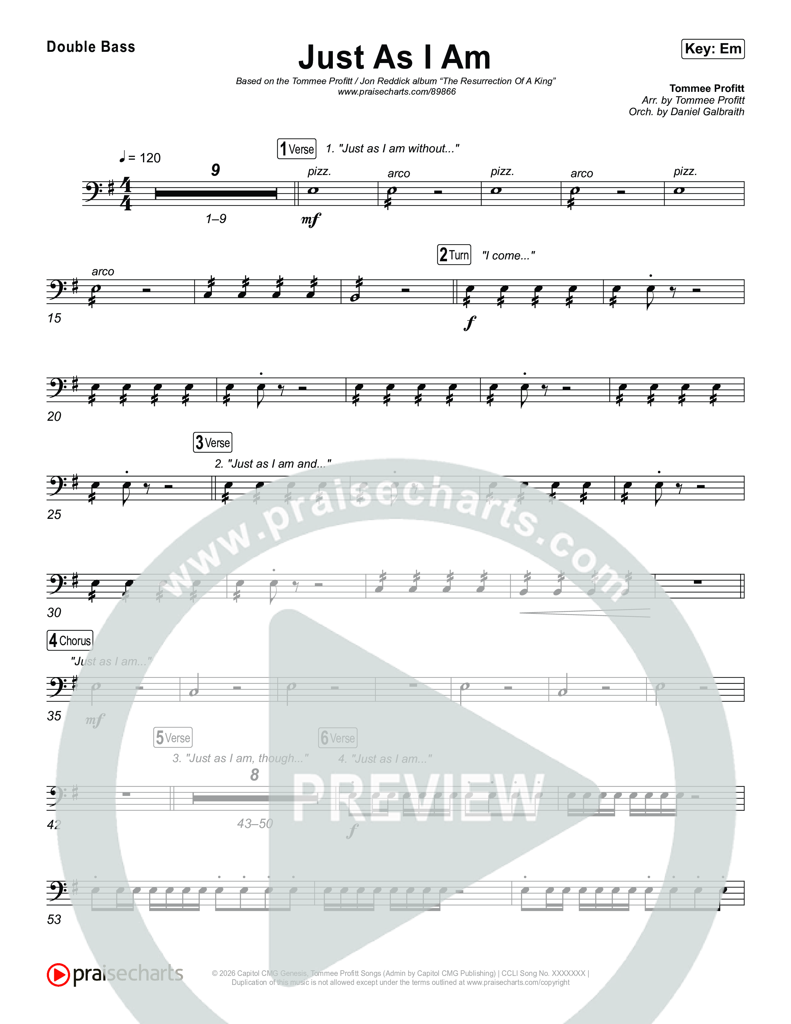 Just As I Am String Bass (Tommee Profitt / Jon Reddick)