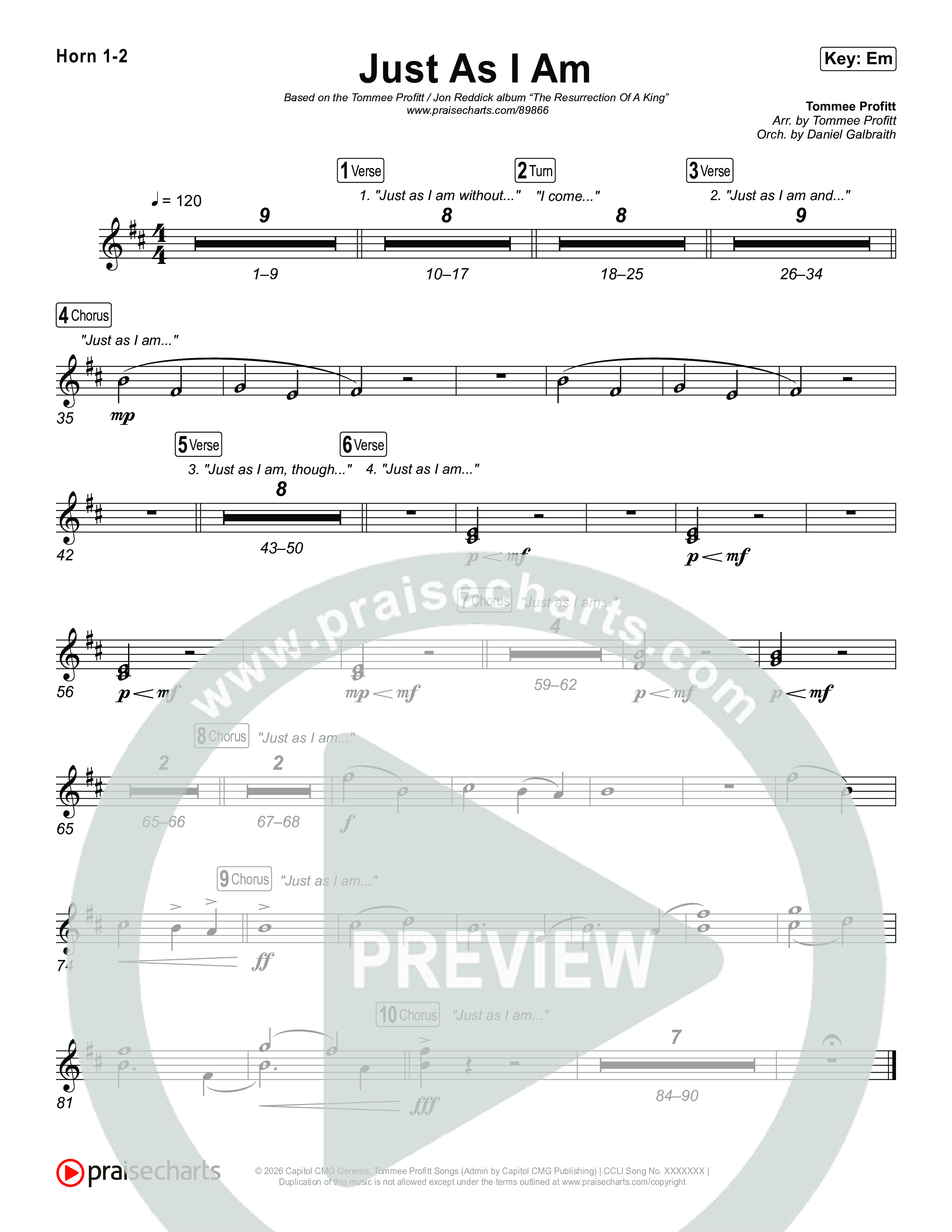 Just As I Am Brass Pack (Tommee Profitt / Jon Reddick)