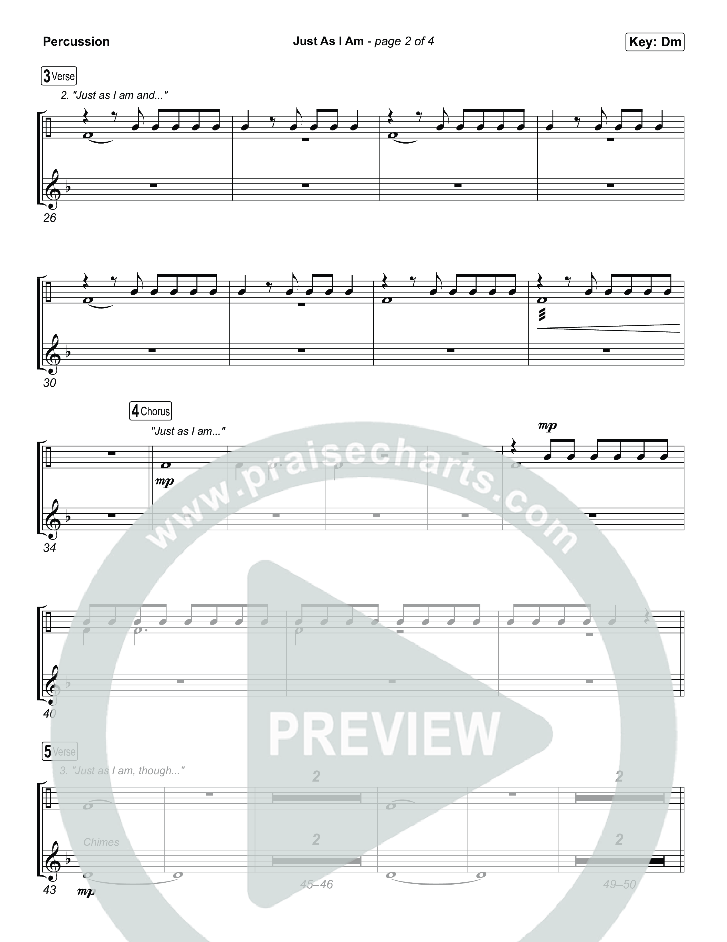 Just As I Am Percussion (Tommee Profitt / Jon Reddick)