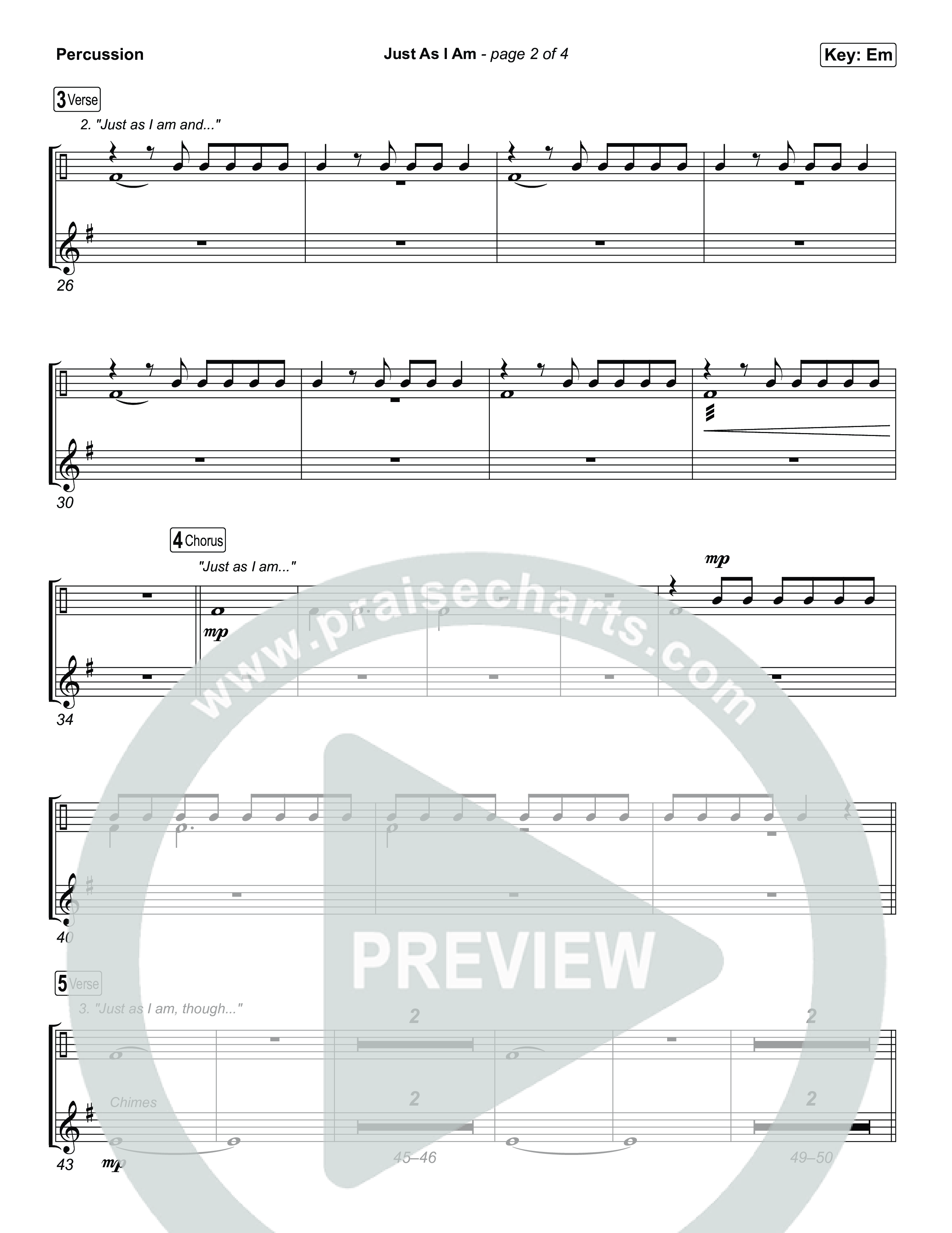 Just As I Am Percussion (Tommee Profitt / Jon Reddick)