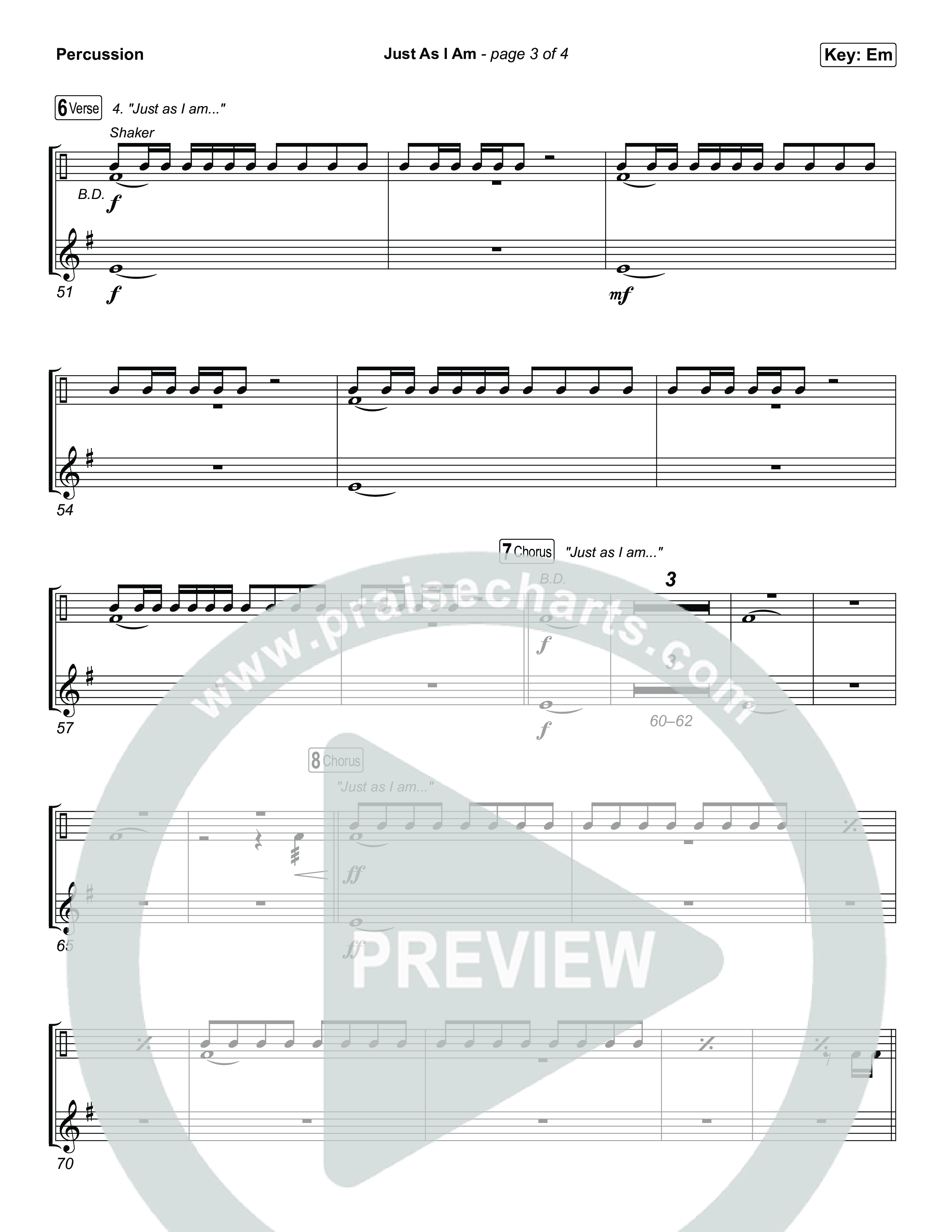 Just As I Am Percussion (Tommee Profitt / Jon Reddick)