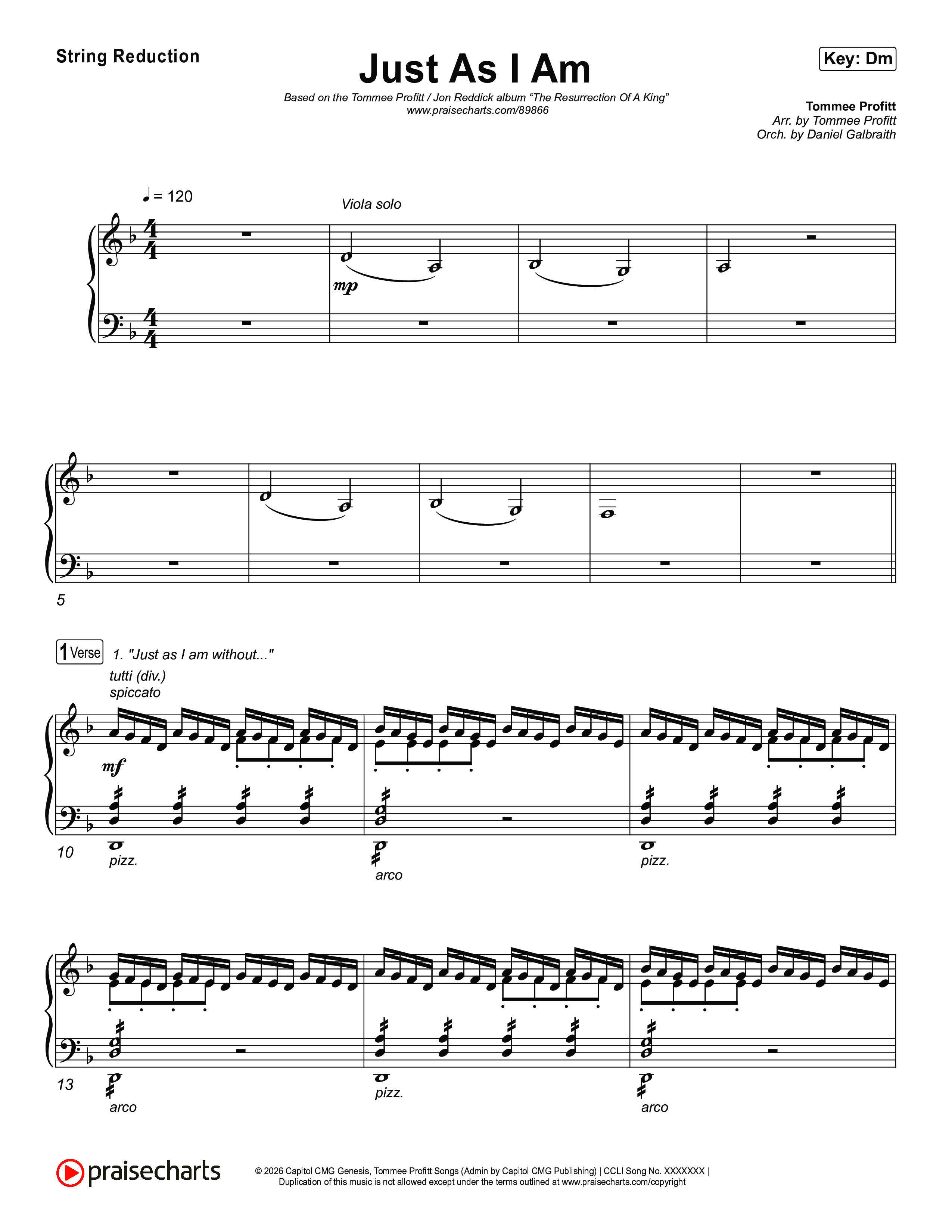 Just As I Am String Reduction (Tommee Profitt / Jon Reddick)