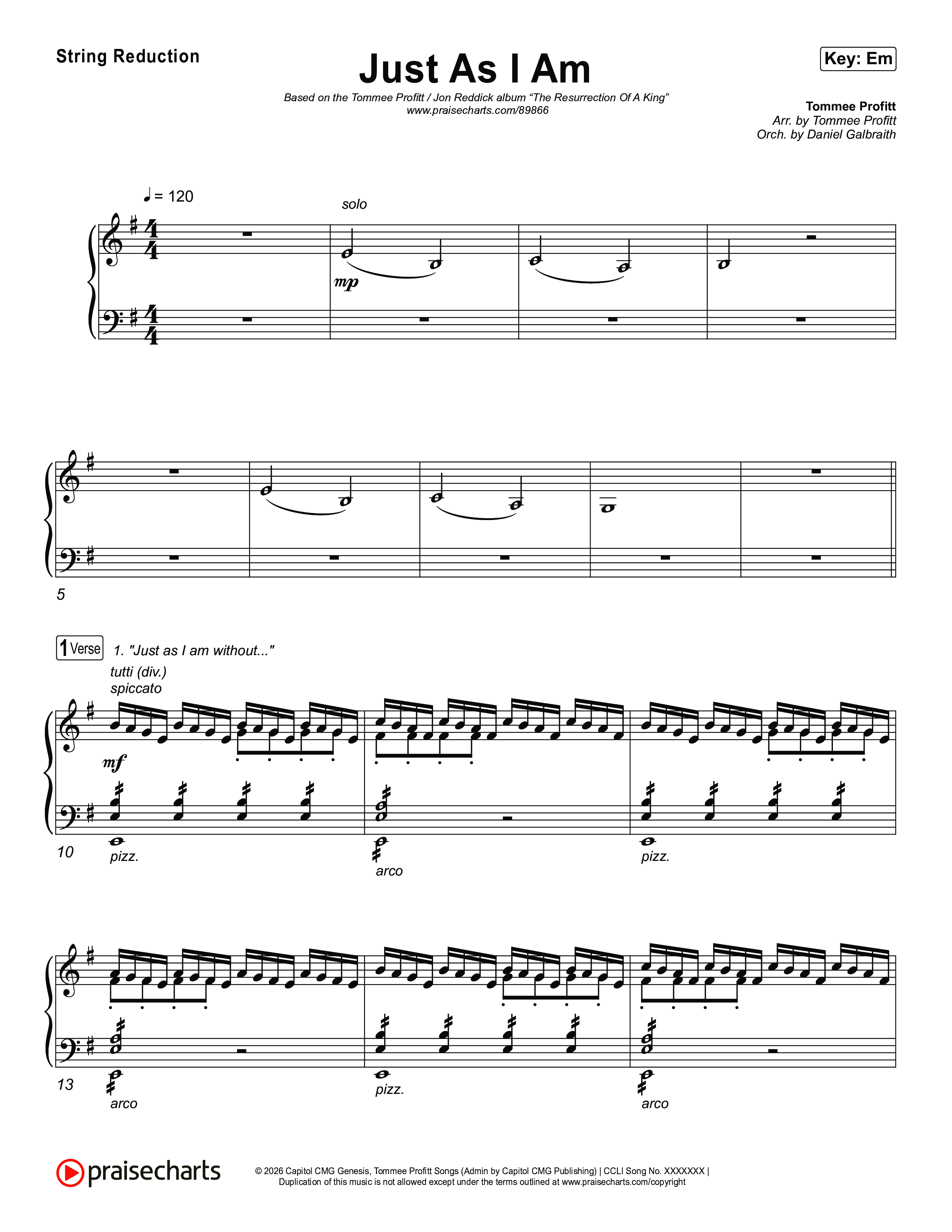 Just As I Am String Reduction (Tommee Profitt / Jon Reddick)