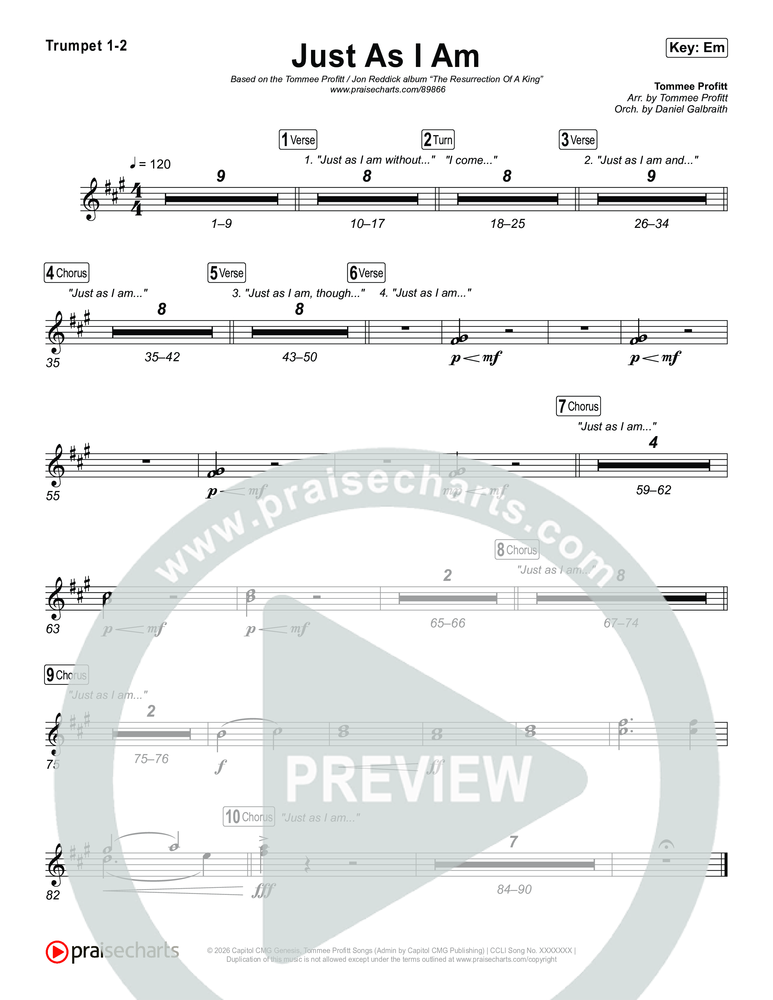 Just As I Am Brass Pack (Tommee Profitt / Jon Reddick)