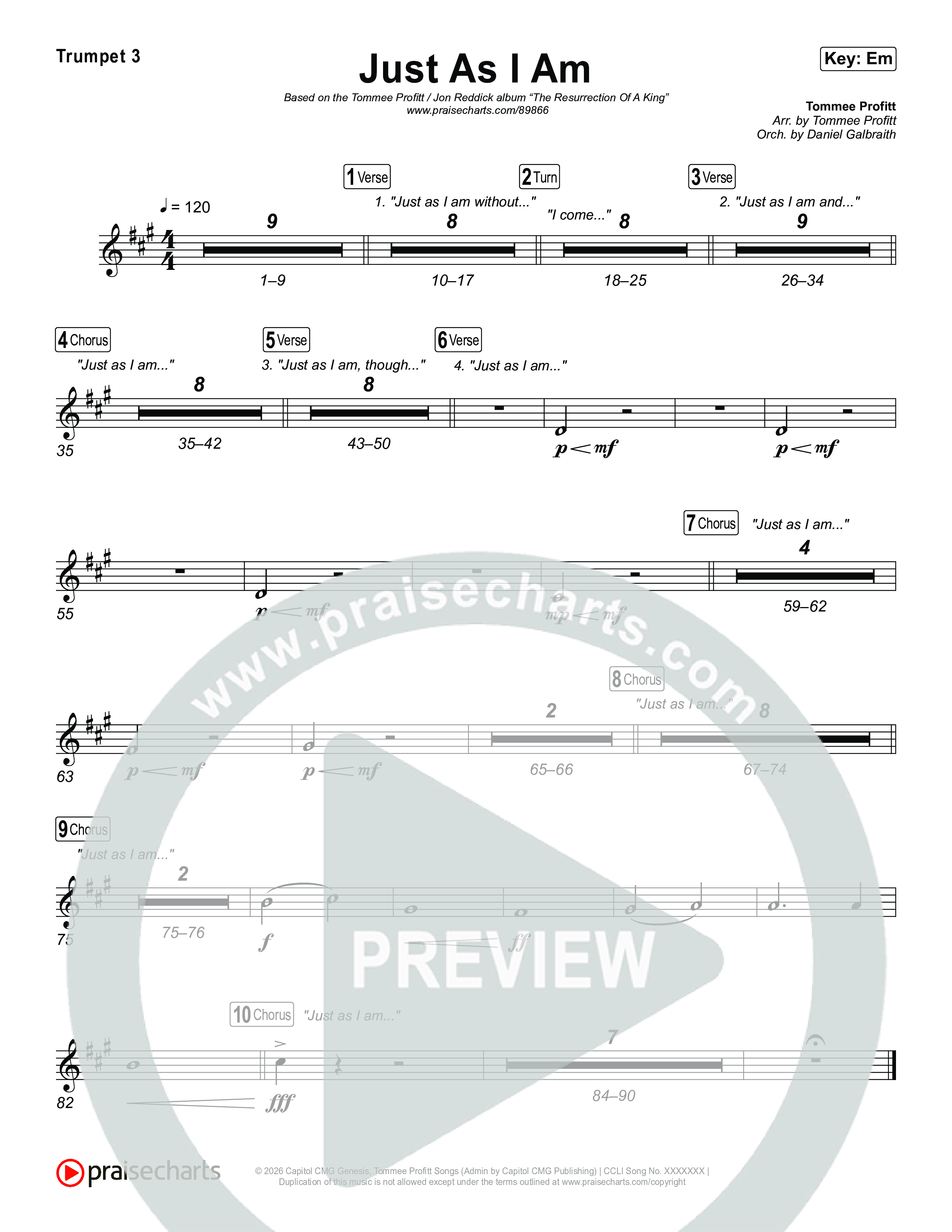 Just As I Am Brass Pack (Tommee Profitt / Jon Reddick)
