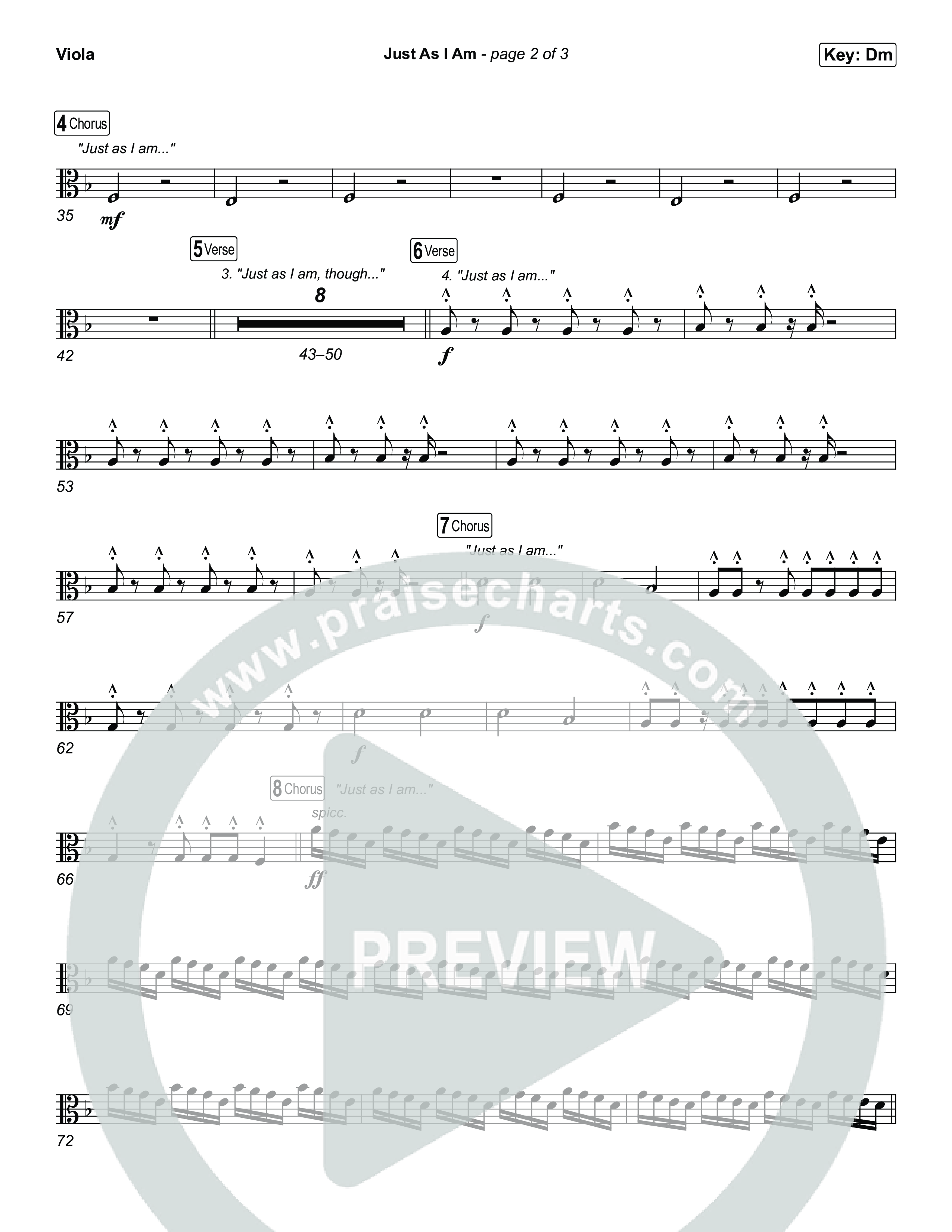 Just As I Am Viola (Tommee Profitt / Jon Reddick)