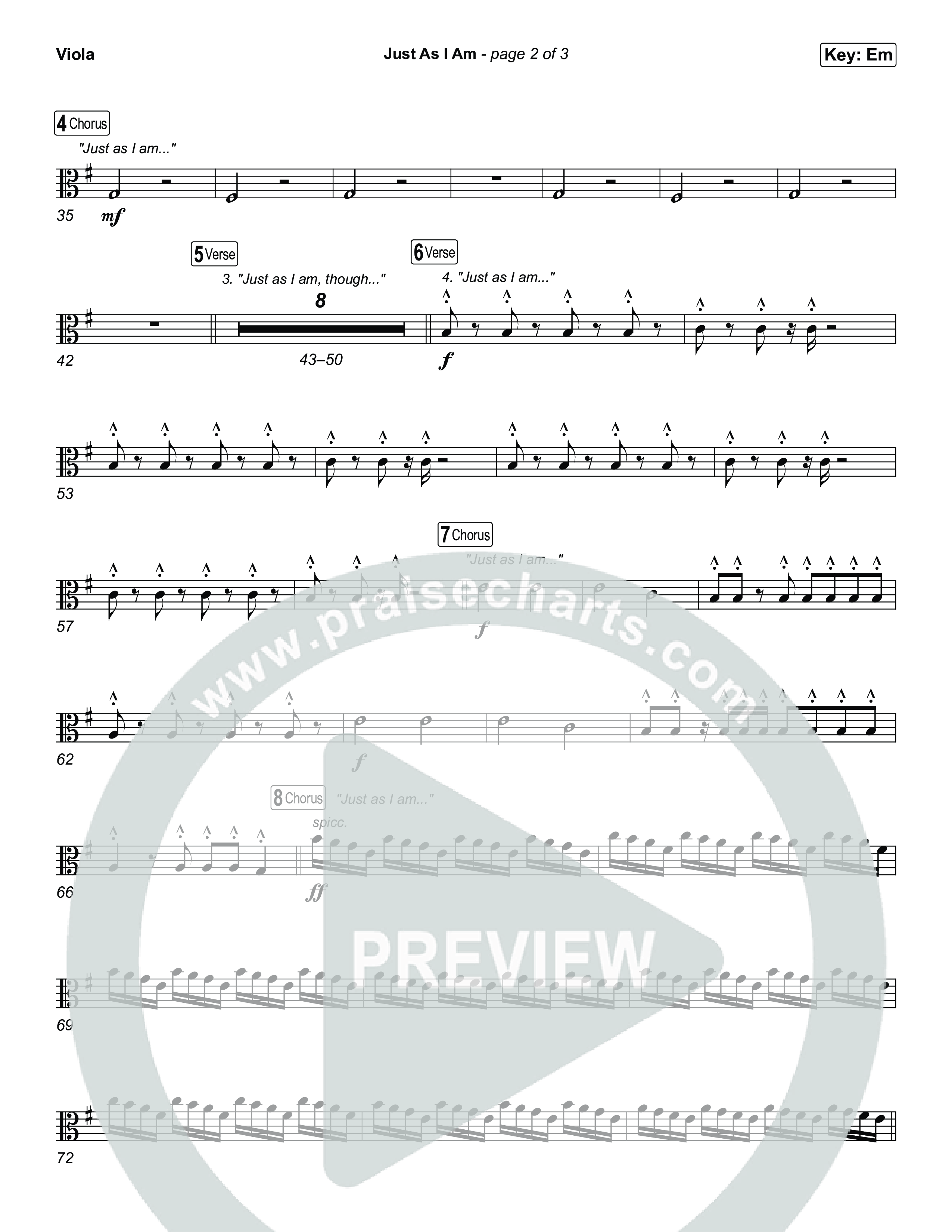 Just As I Am Viola (Tommee Profitt / Jon Reddick)