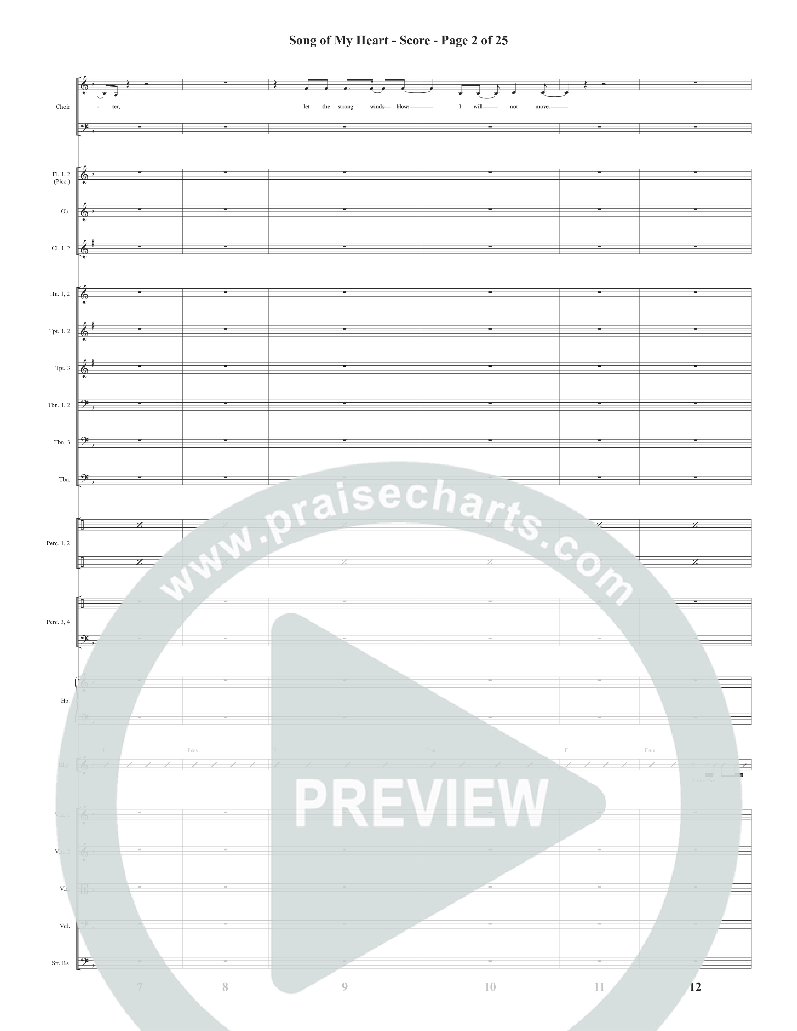 Song Of My Heart (Choral Anthem SATB) Conductor's Score (Word Music Choral / Orch. Daniel Semsen)