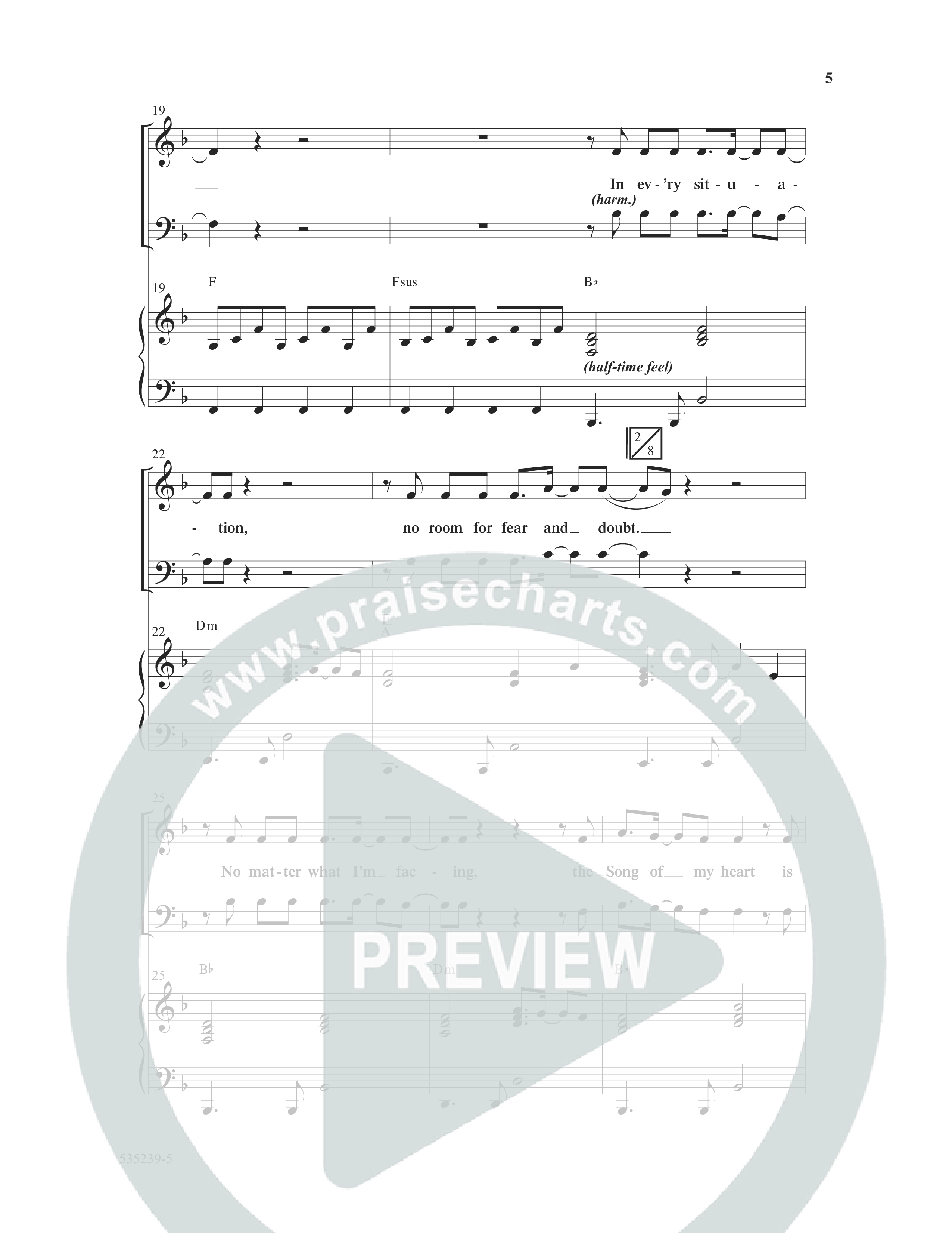 Song Of My Heart (Choral Anthem SATB) Anthem (SATB/Piano) (Word Music Choral / Orch. Daniel Semsen)