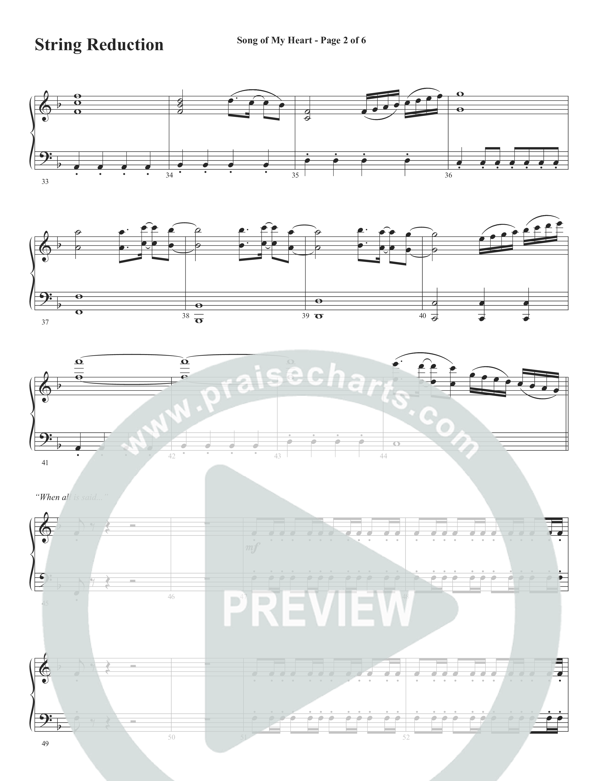 Song Of My Heart (Choral Anthem SATB) String Reduction (Word Music Choral / Orch. Daniel Semsen)