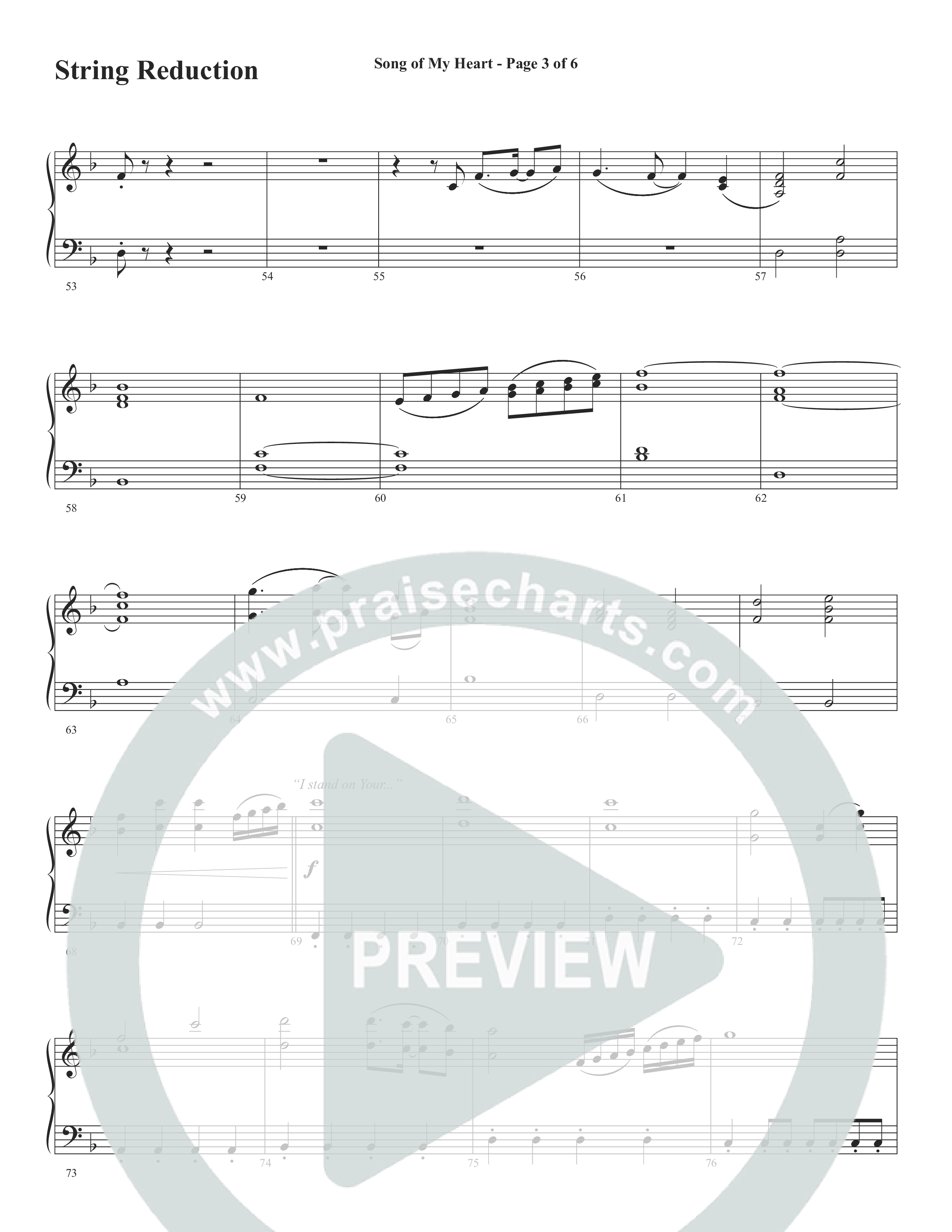 Song Of My Heart (Choral Anthem SATB) String Reduction (Word Music Choral / Orch. Daniel Semsen)