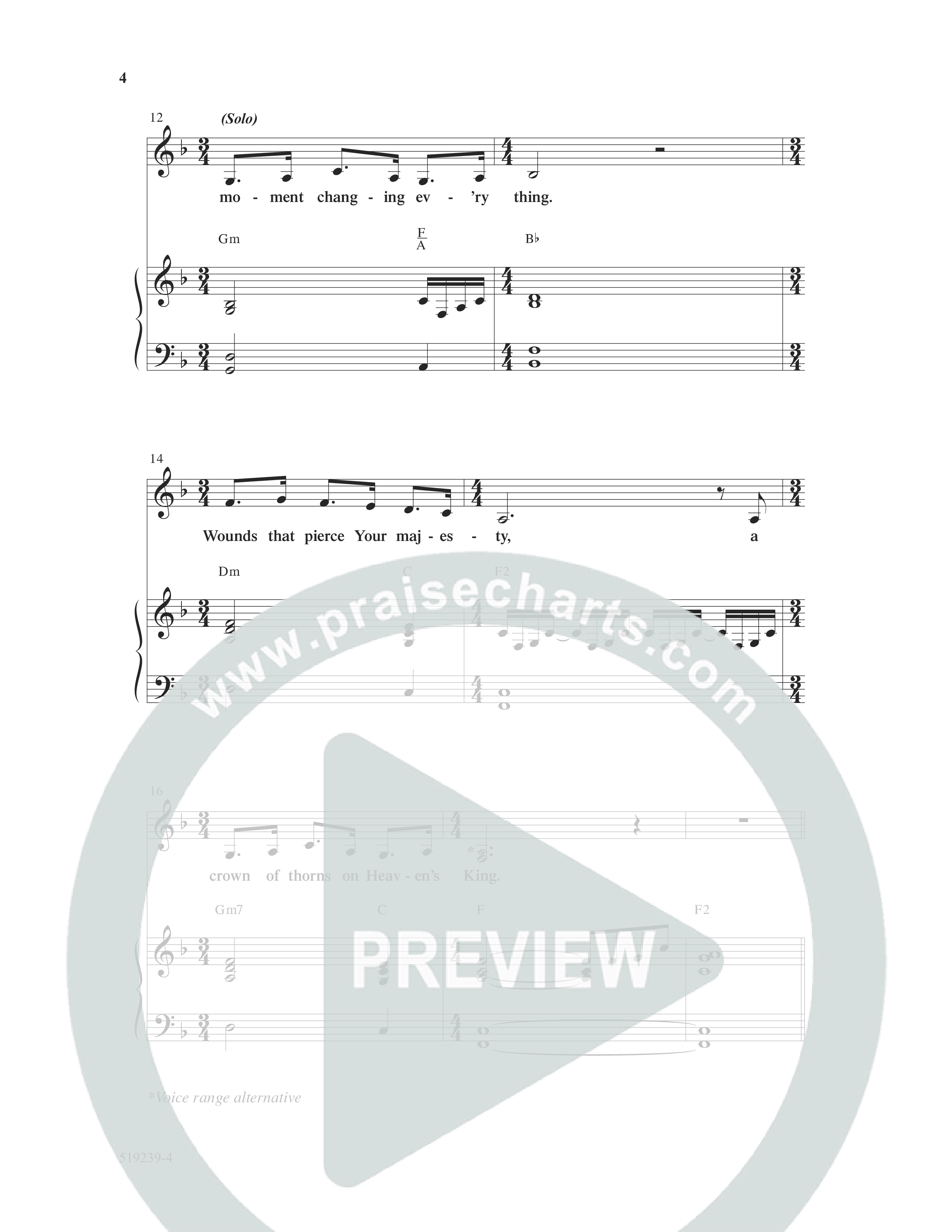 Wonder Of Your Cross (Choral Anthem SATB) Anthem (SATB/Piano) (Word Music Choral / David Wise / David Shipps)