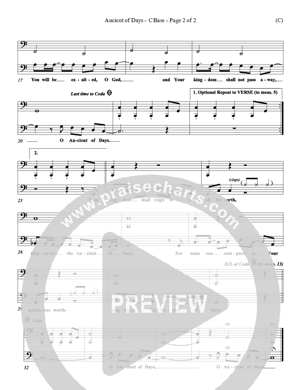 Ancient Of Days Contrabass (Gary Sadler)