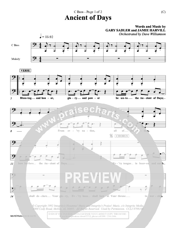 Ancient Of Days Contrabass (Gary Sadler)