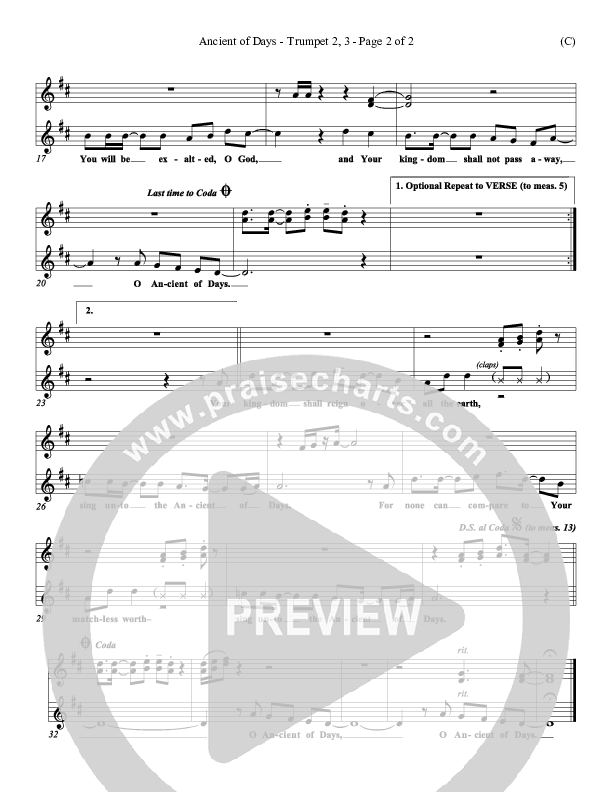 Ancient Of Days Trumpet 2/3 (Gary Sadler)