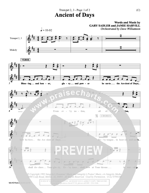 Ancient Of Days Trumpet 2/3 (Gary Sadler)