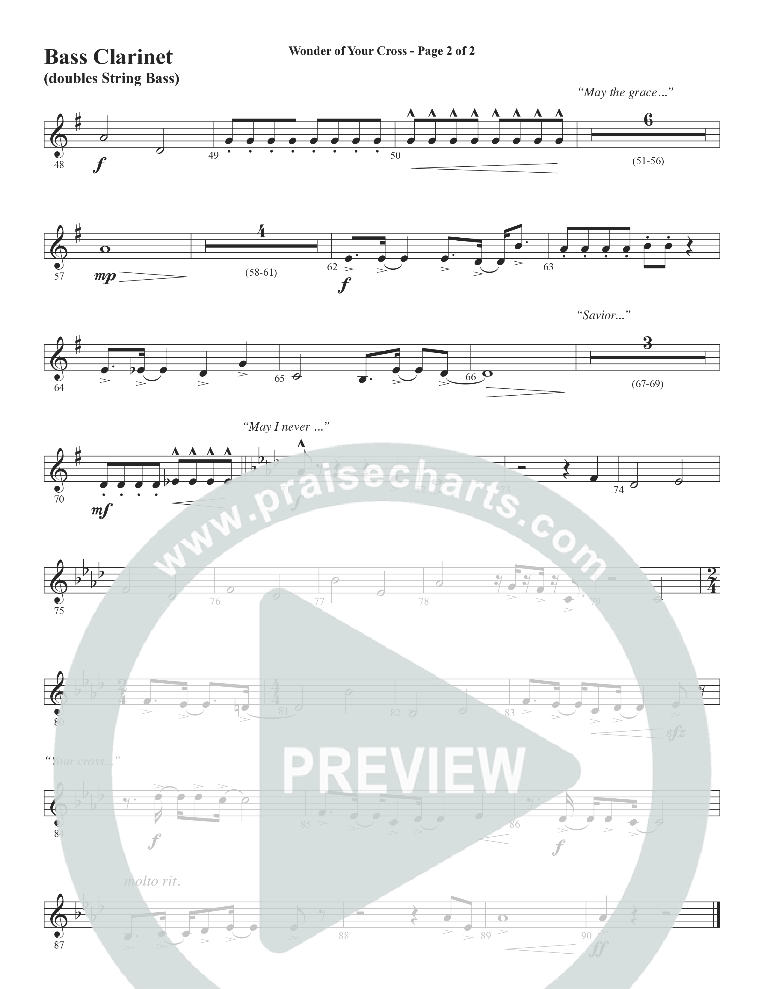From The Day (Choral Anthem SATB) Bass Clarinet (Word Music Choral / Orch. Daniel Semsen)