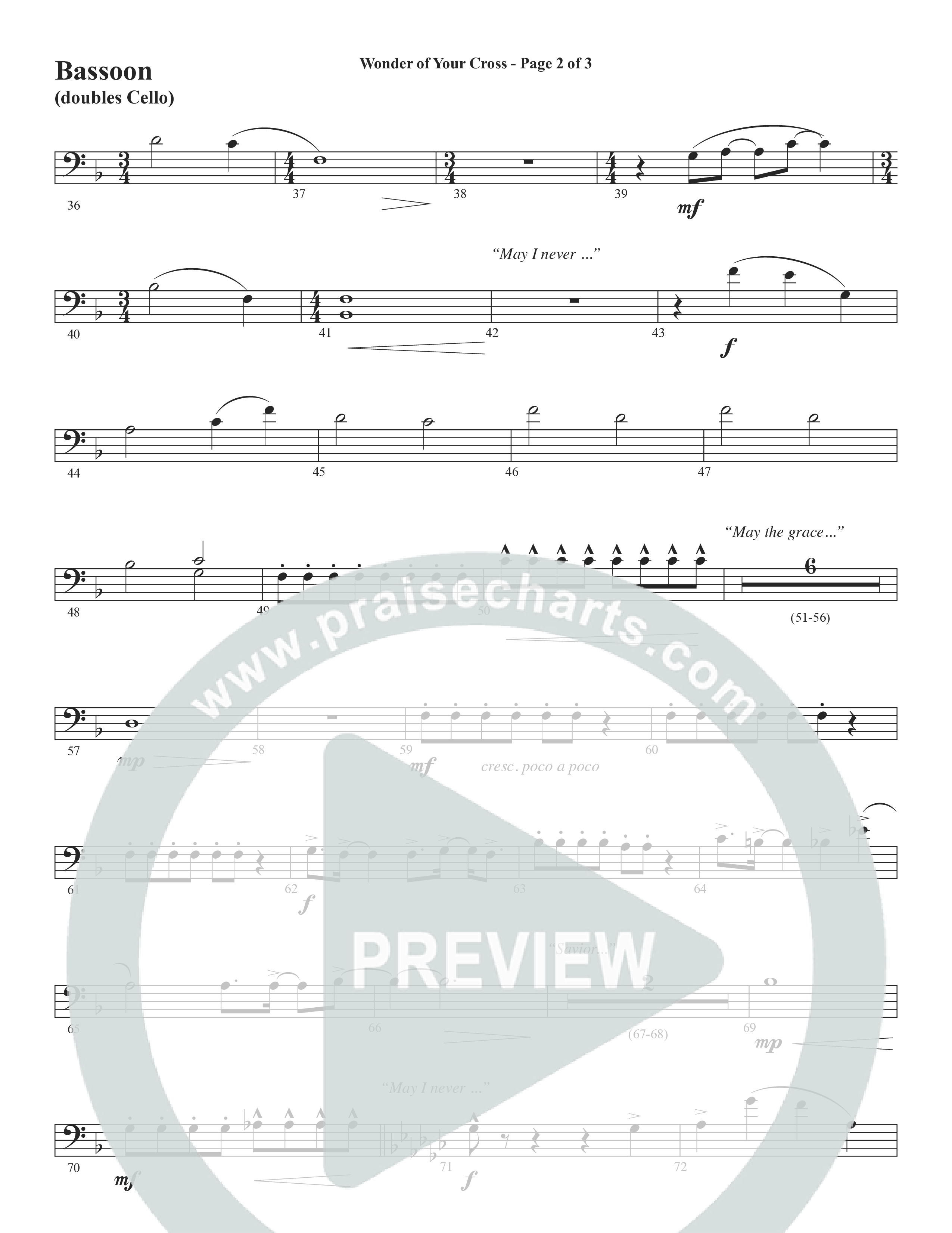 From The Day (Choral Anthem SATB) Bassoon (Word Music Choral / Orch. Daniel Semsen)