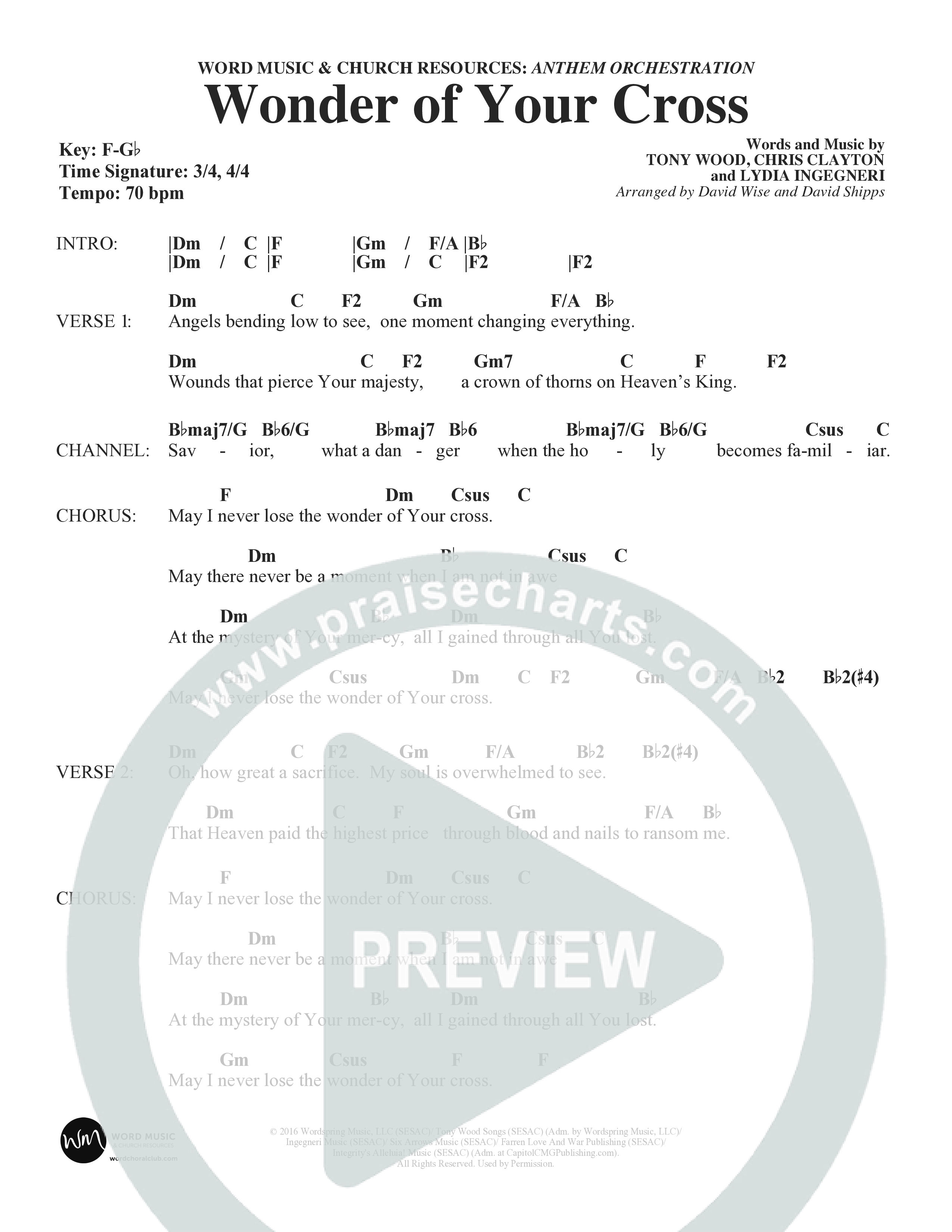 From The Day (Choral Anthem SATB) Chord Chart (Word Music Choral / Orch. Daniel Semsen)