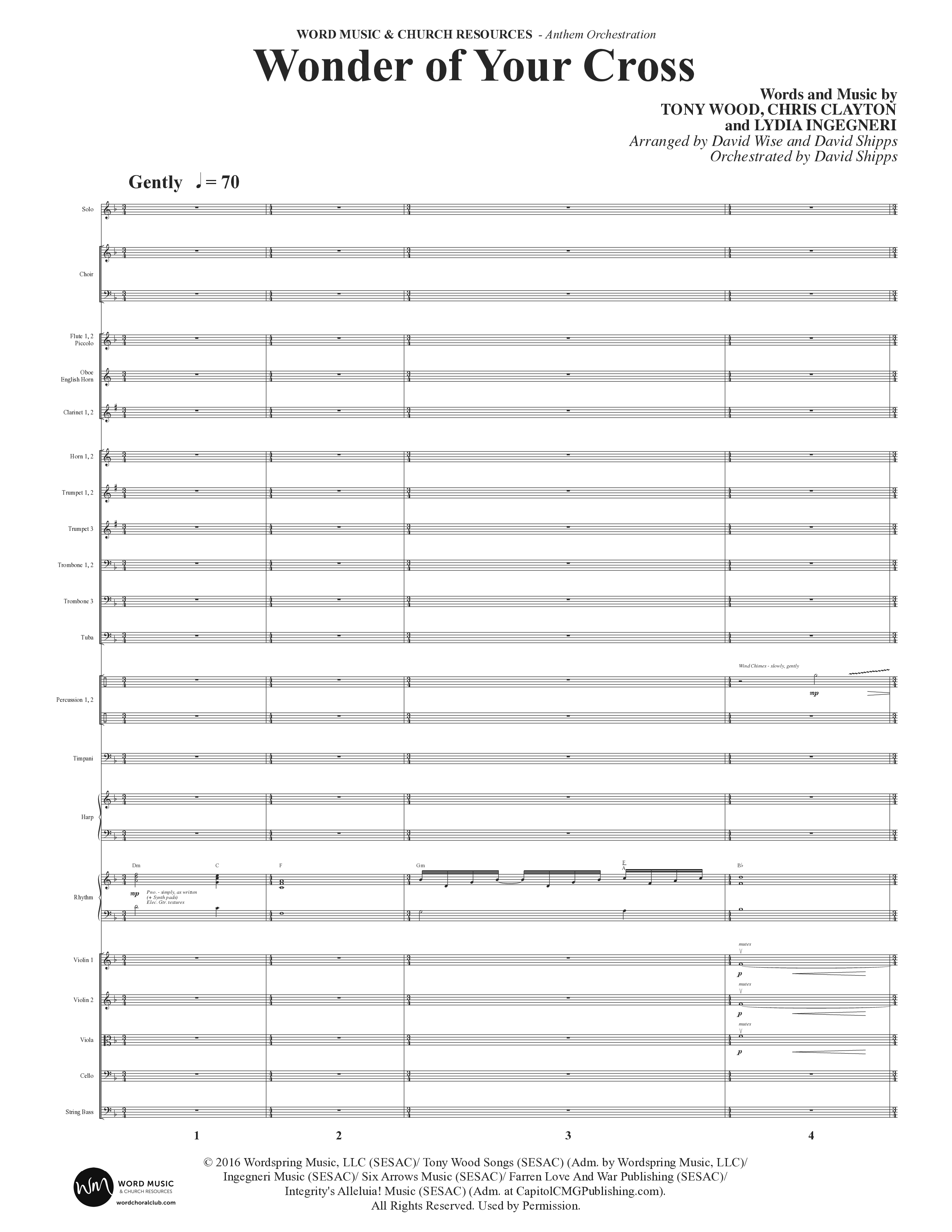 From The Day (Choral Anthem SATB) Orchestration (Word Music Choral / Orch. Daniel Semsen)