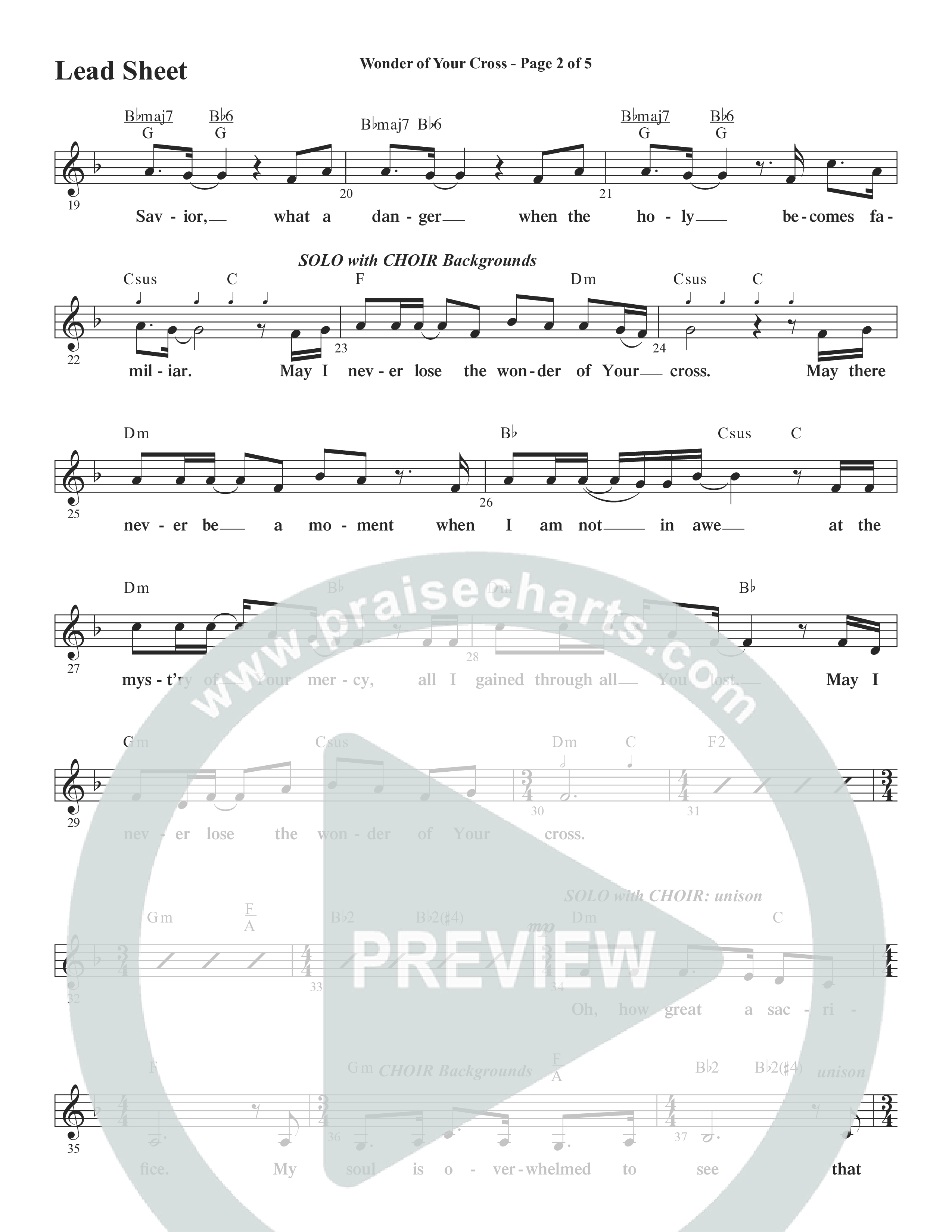From The Day (Choral Anthem SATB) Lead Sheet (Melody) (Word Music Choral / Orch. Daniel Semsen)